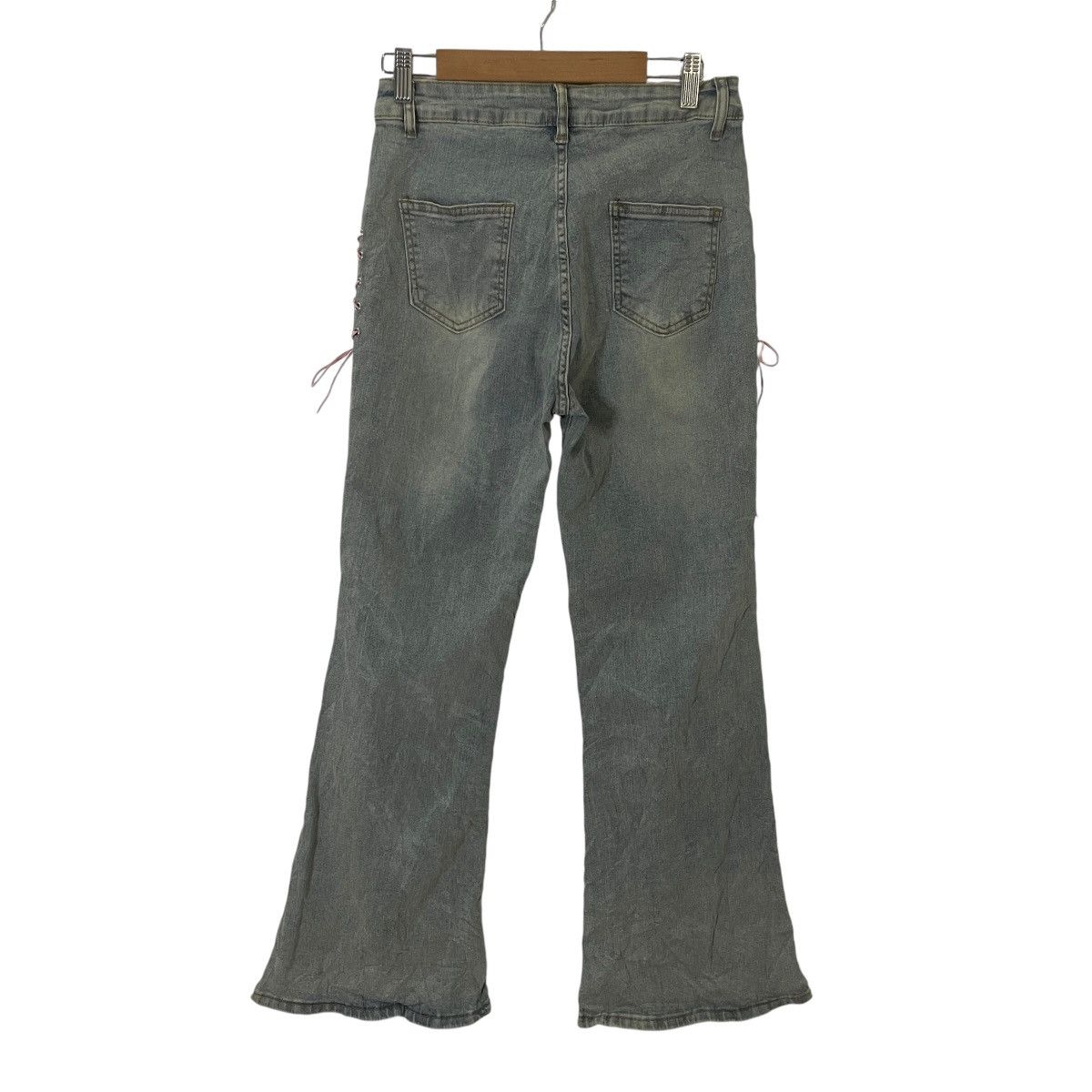 Japanese Brand Vintage Japanese Designer Flare Denim Size 27" / US 4 / IT 40 - 5 Thumbnail