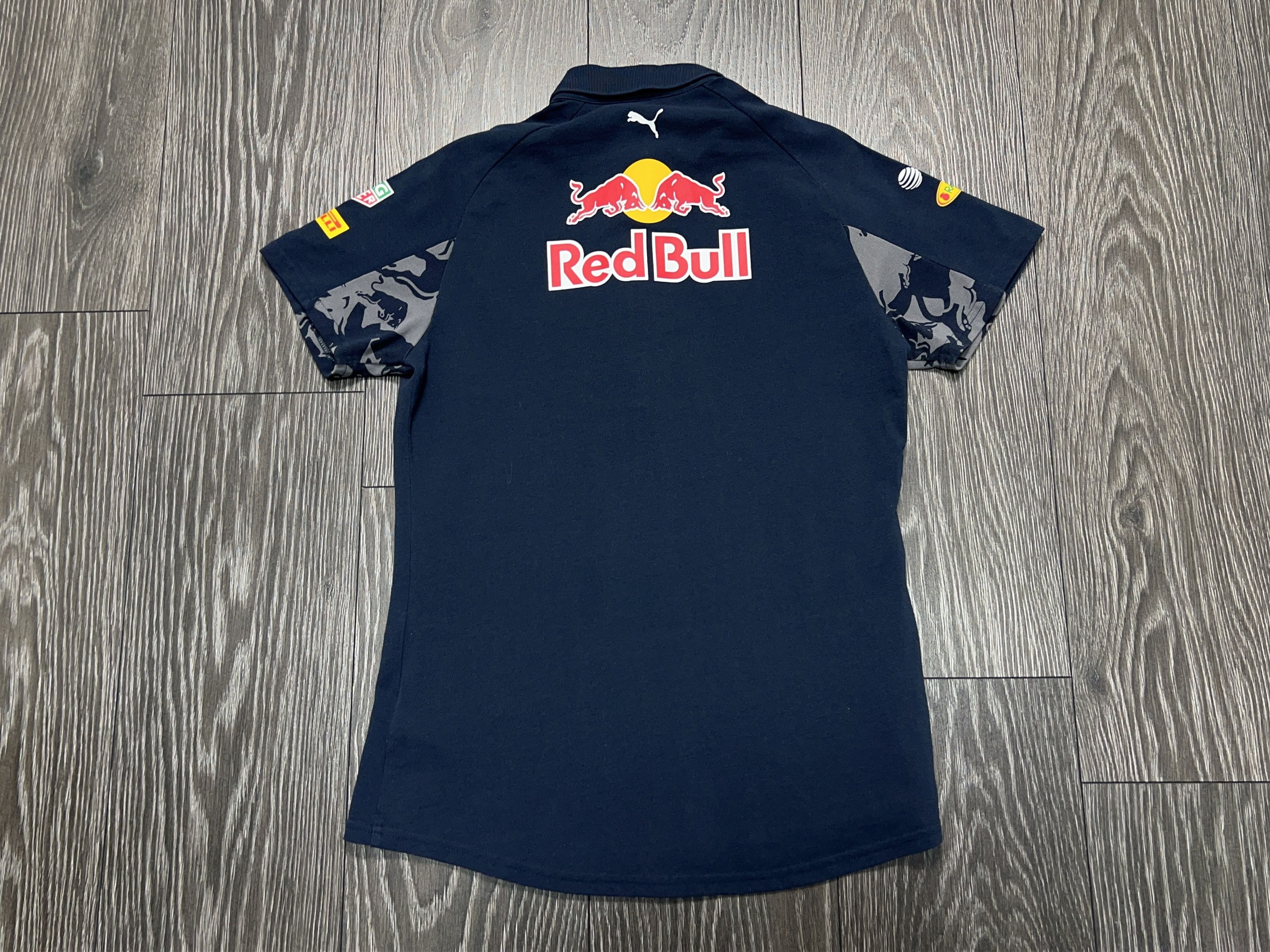 Red Bull Racing Puma Formula F1 Blue Polo T Shirt Tee Size M UK 12 Size M / US 6-8 / IT 42-44 - 10 Thumbnail