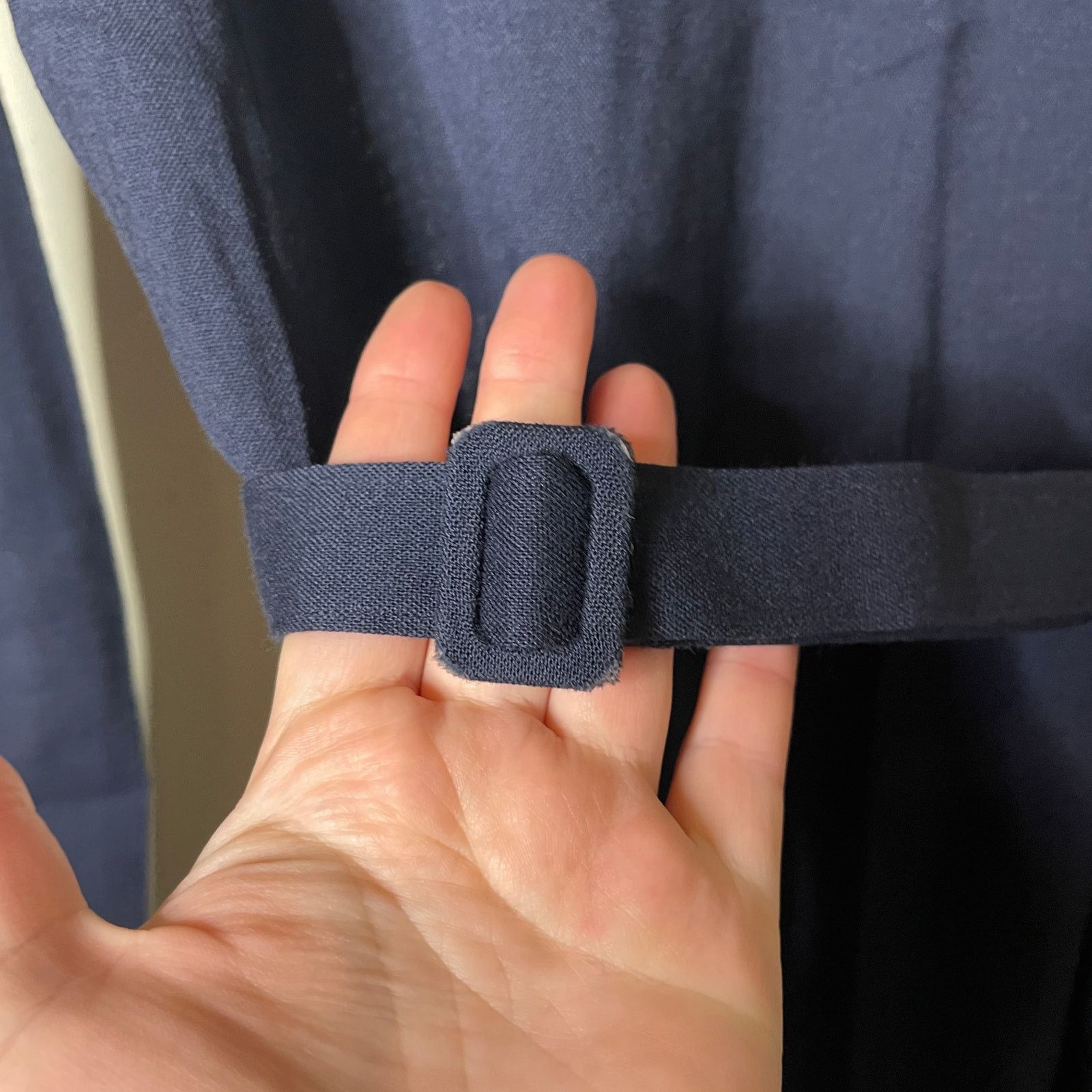 The Row The Row Navy Blue long sleeve cashmere belted dress 4 Size S / US 4 / IT 40 - 6 Thumbnail