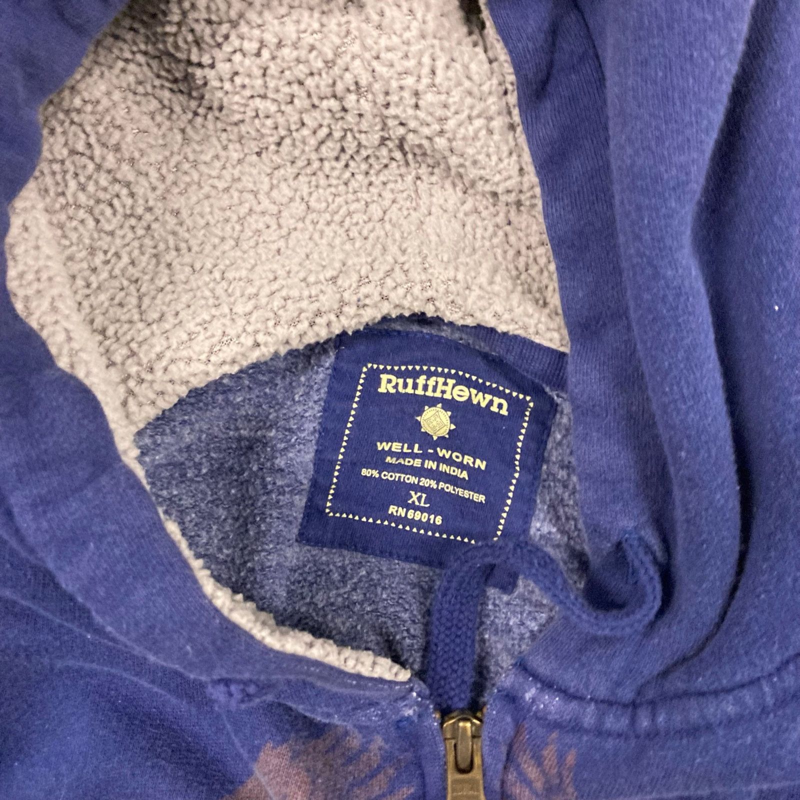 Vintage vintage y2k ruffhewn boxy hoodie Size US XL / EU 56 / 4 - 4 Thumbnail