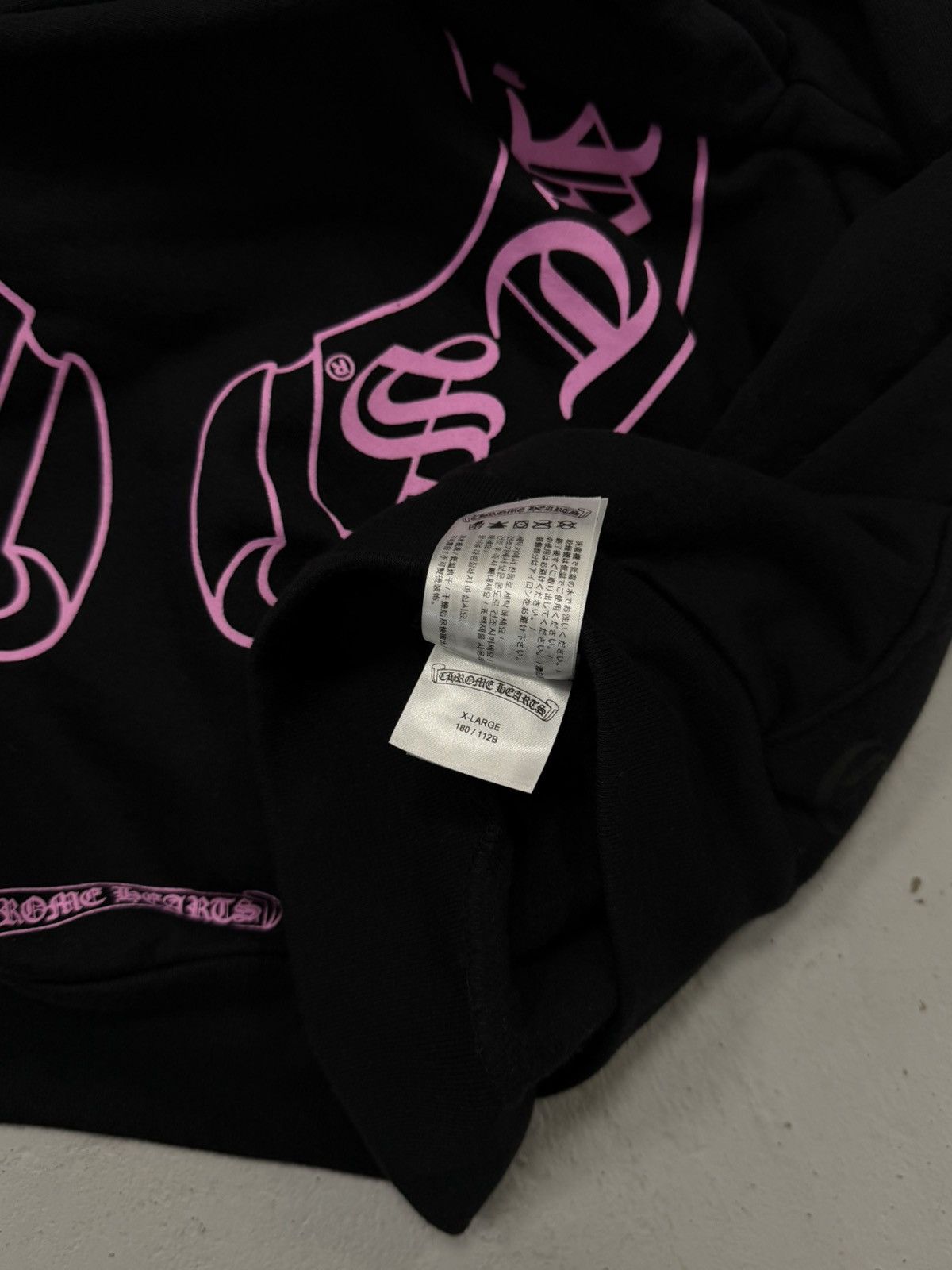 Chrome Hearts Chrome Hearts Exclusive Pink Horseshoe Logo Hoodie Black Size US XL / EU 56 / 4 - 6 Thumbnail