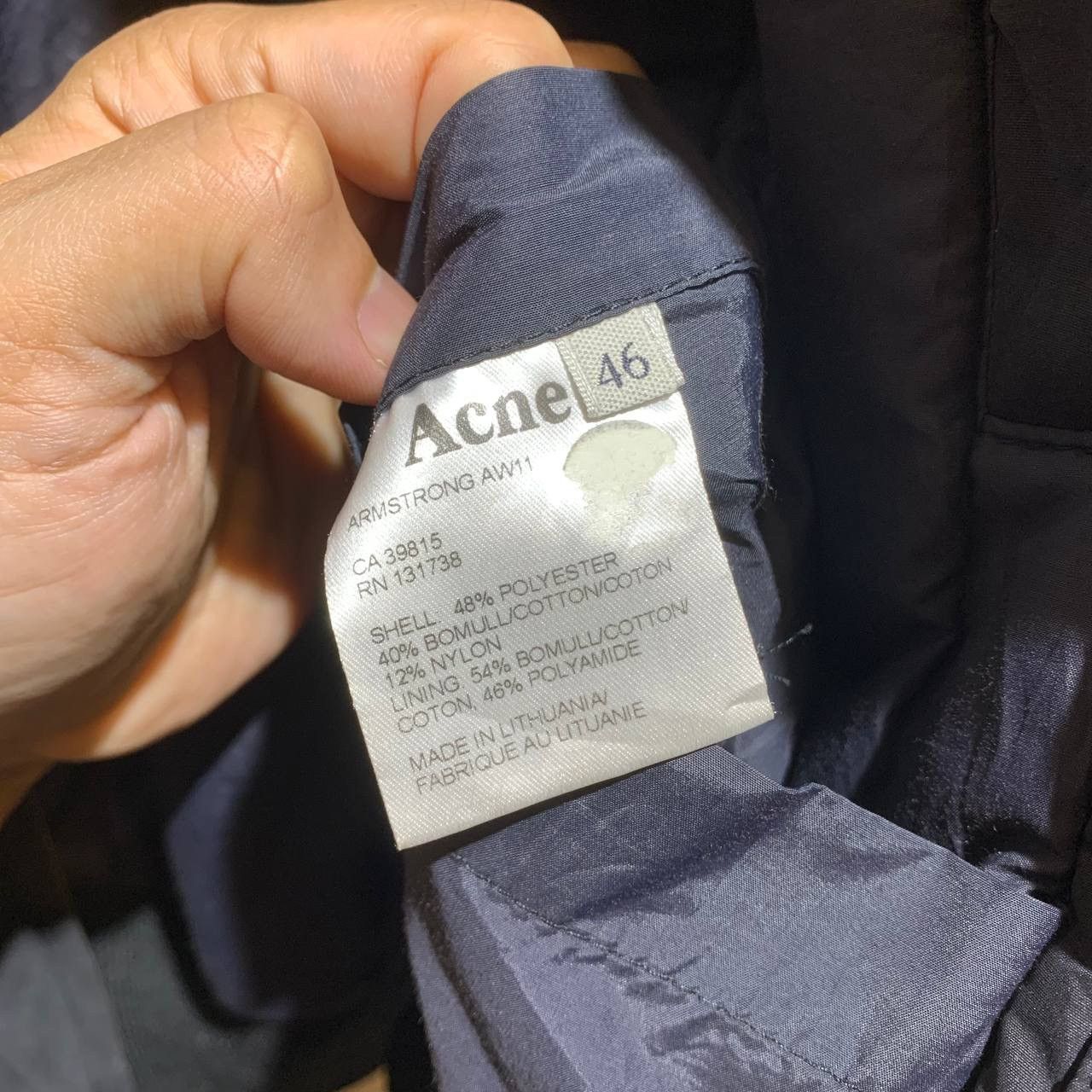Acne Studios Acne Studios Armstrong AW11 Puffer Collar Black Jacket Size US L / EU 52-54 / 3 - 13 Thumbnail