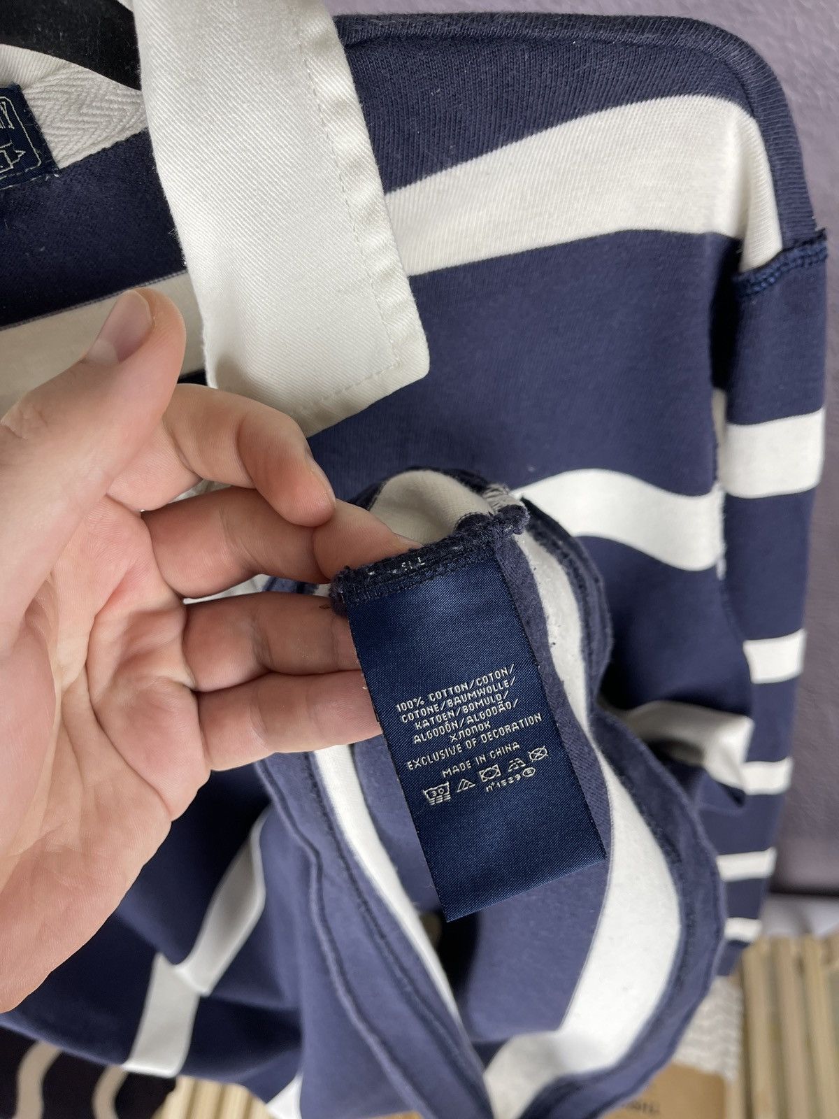 Polo Ralph Lauren Polo Jeans Company Ralph Lauren vintage striped rugby polo Size US L / EU 52-54 / 3 - 13 Thumbnail