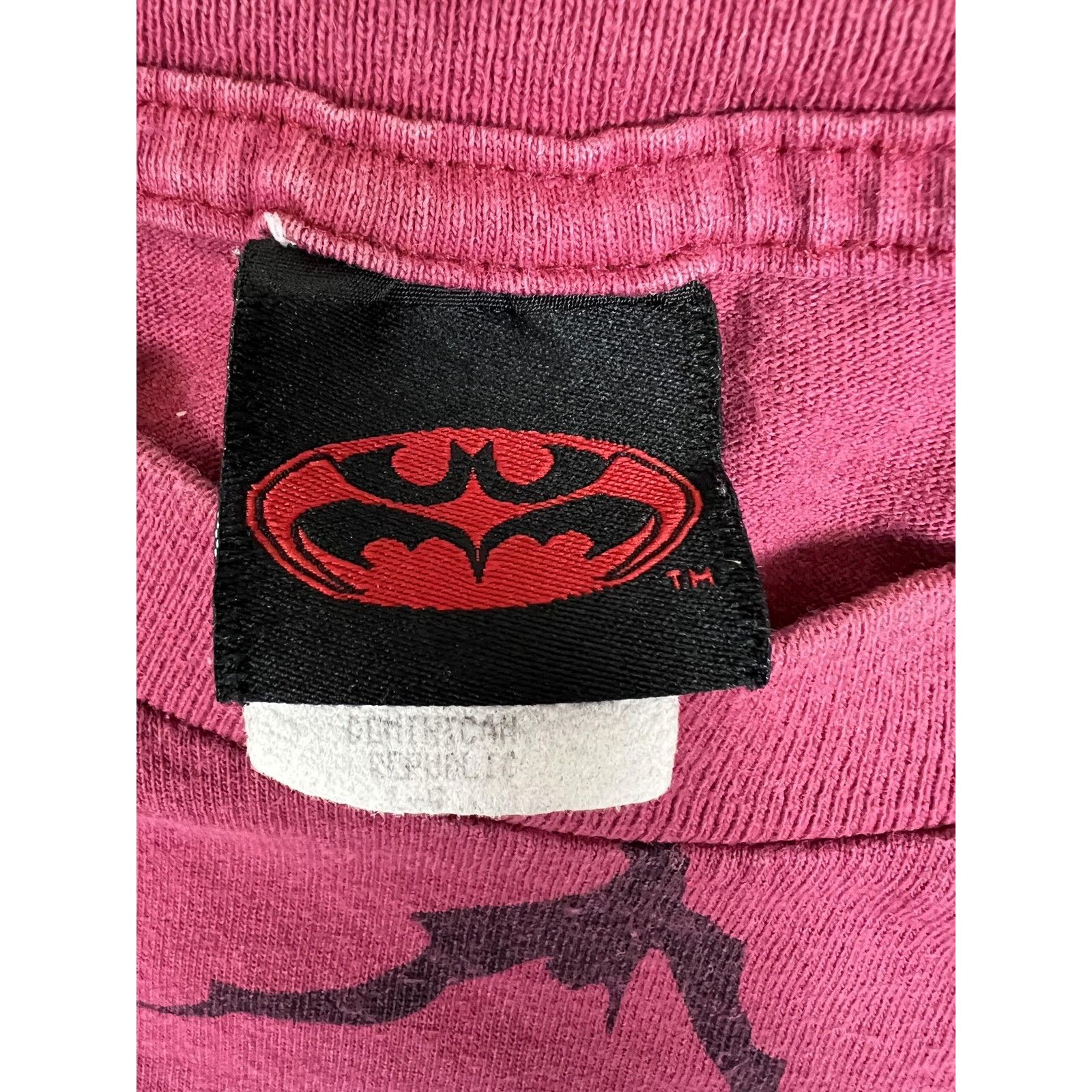 DC Comics Vintage Batman & Robin Shirt Mens Large Red All Over Print D Size US L / EU 52-54 / 3 - 6 Thumbnail