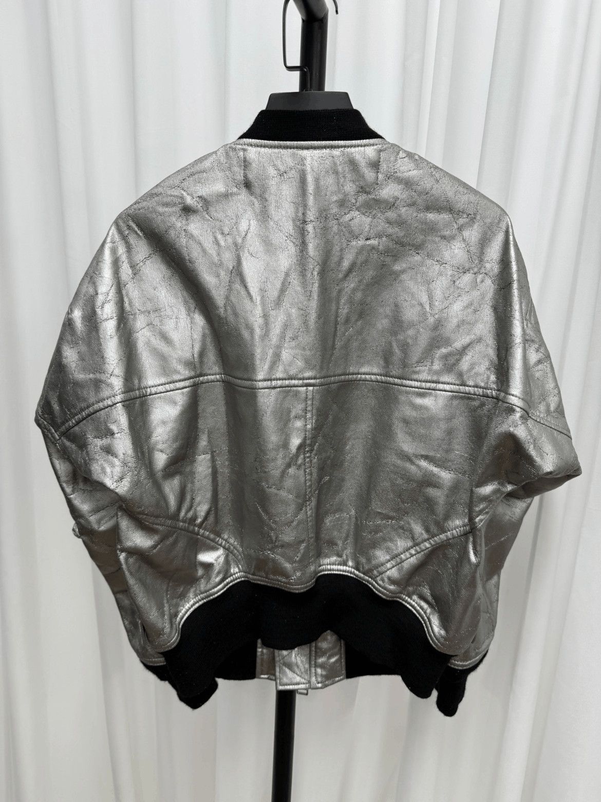 Junya Watanabe Junya Watanabe Silver Vegan Leather Bomber-2507 Size US M / EU 48-50 / 2 - 4 Thumbnail