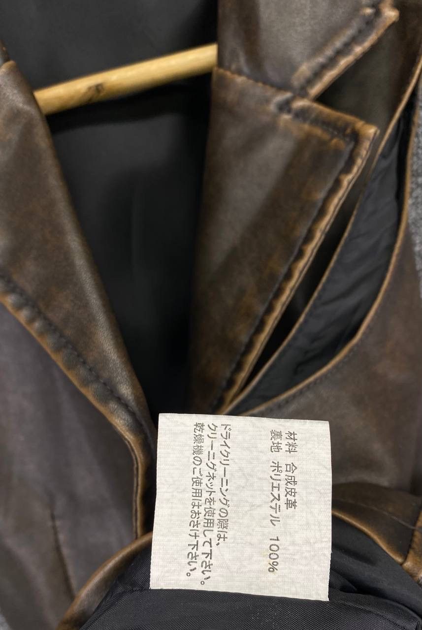 Japanese Brand Vintage Rebilah Leather Vest Size L / US 10 / IT 46 - 7 Thumbnail