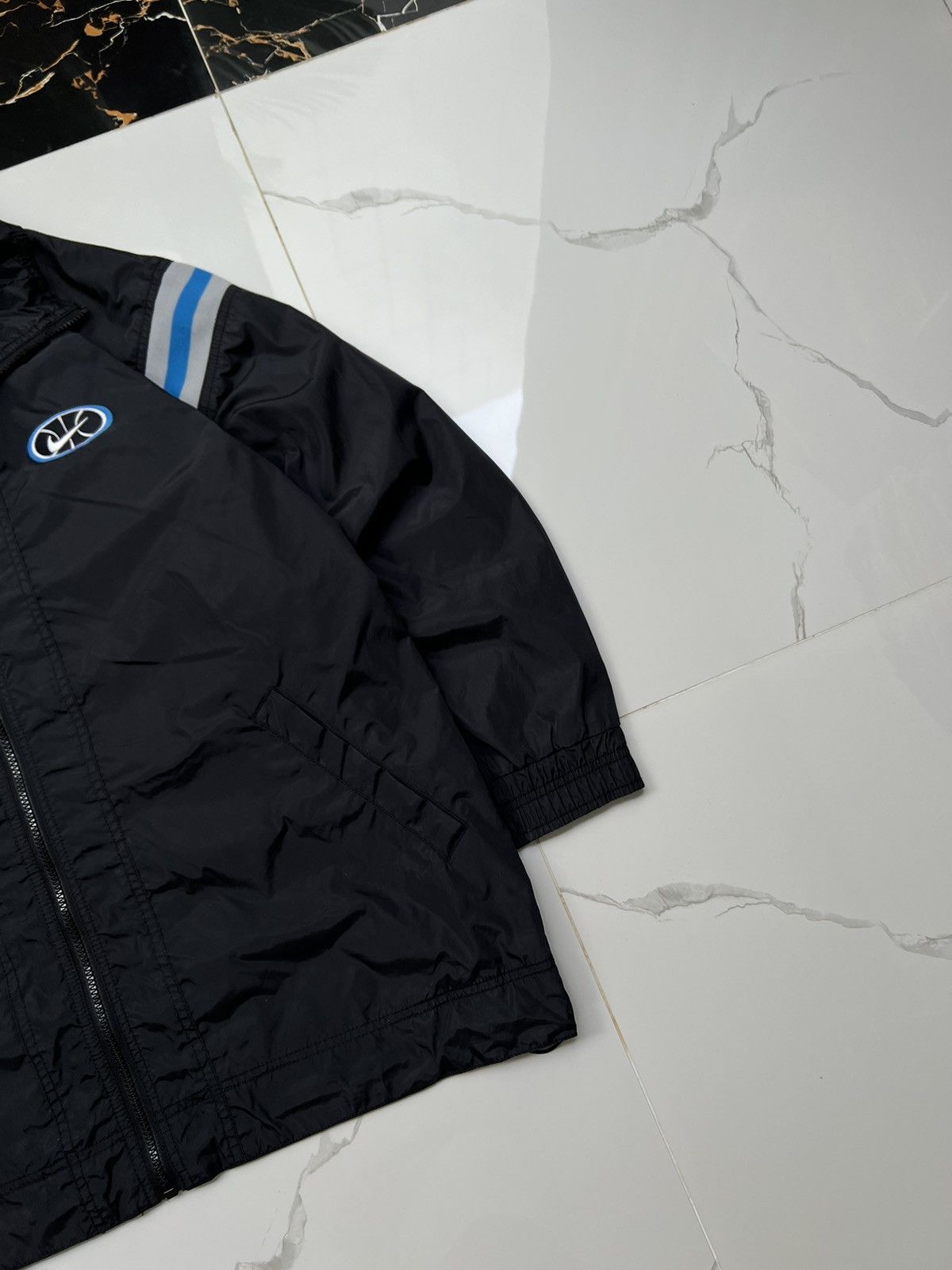 Nike × Vintage 90’s NIKE RARE BASKETBALL RETRO Y2K SWOOSH LOGO JACKET Size US M / EU 48-50 / 2 - 2 Thumbnail