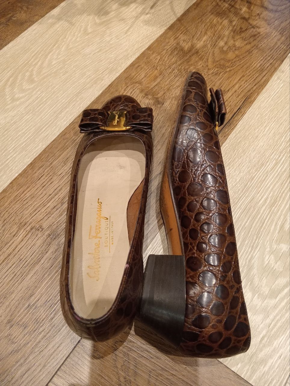 Salvatore Ferragamo SALVATORE FERRAGAMO BOUTIQUE LEATHER SHOES - SIZE 6 Size US 6 / IT 36 - 15 Thumbnail