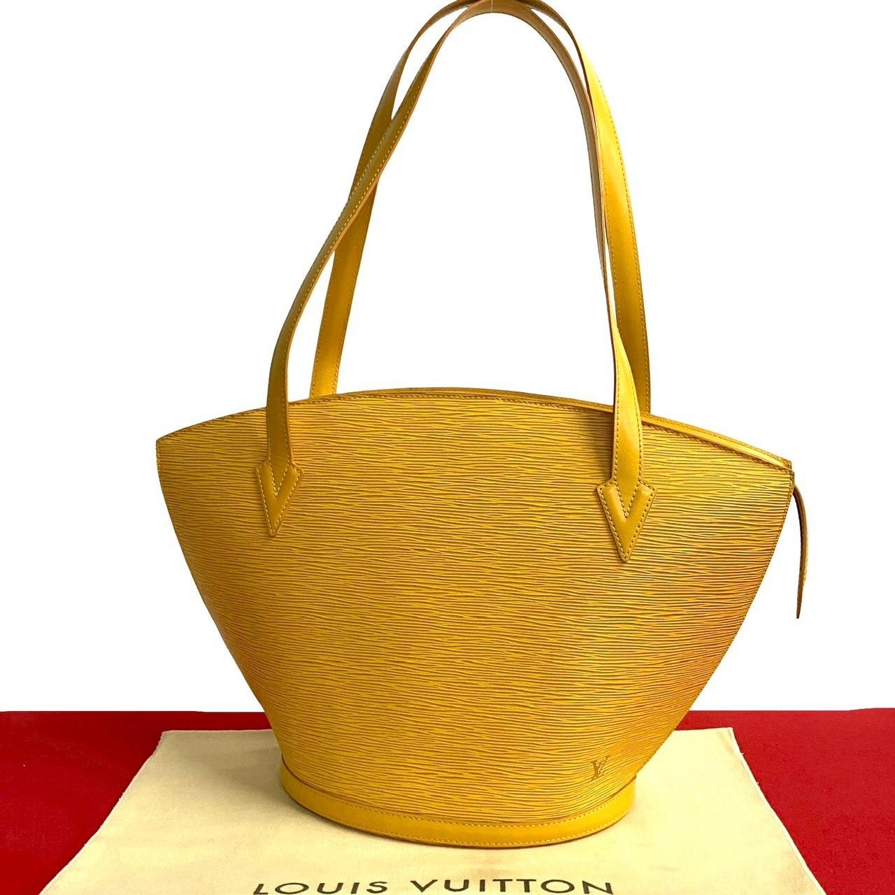 Louis Vuitton Louis Vuitton Saint Jacques Epi Leather Tote Bag Leather Tote Bag in Yellow, Women's