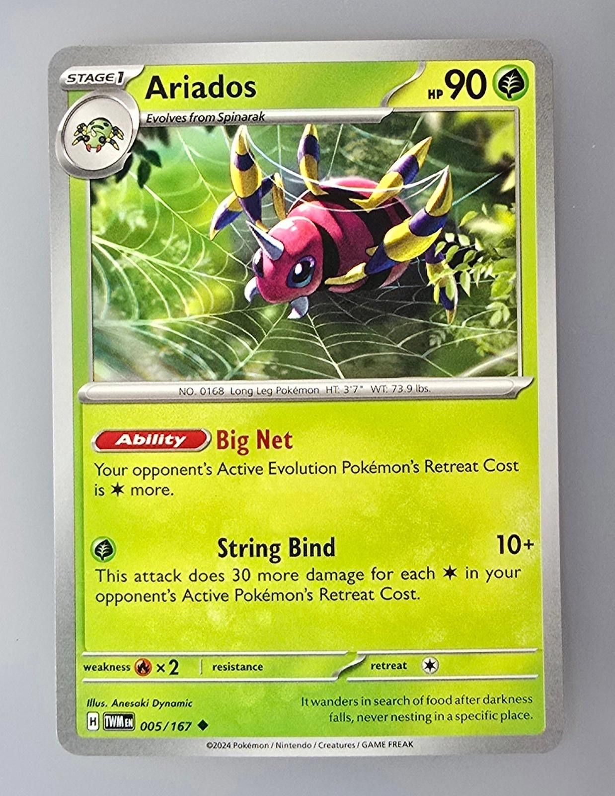 Pokemon Ariados, Scarlet & Violet: Twilight Masquerade Size ONE SIZE - 1 Thumbnail