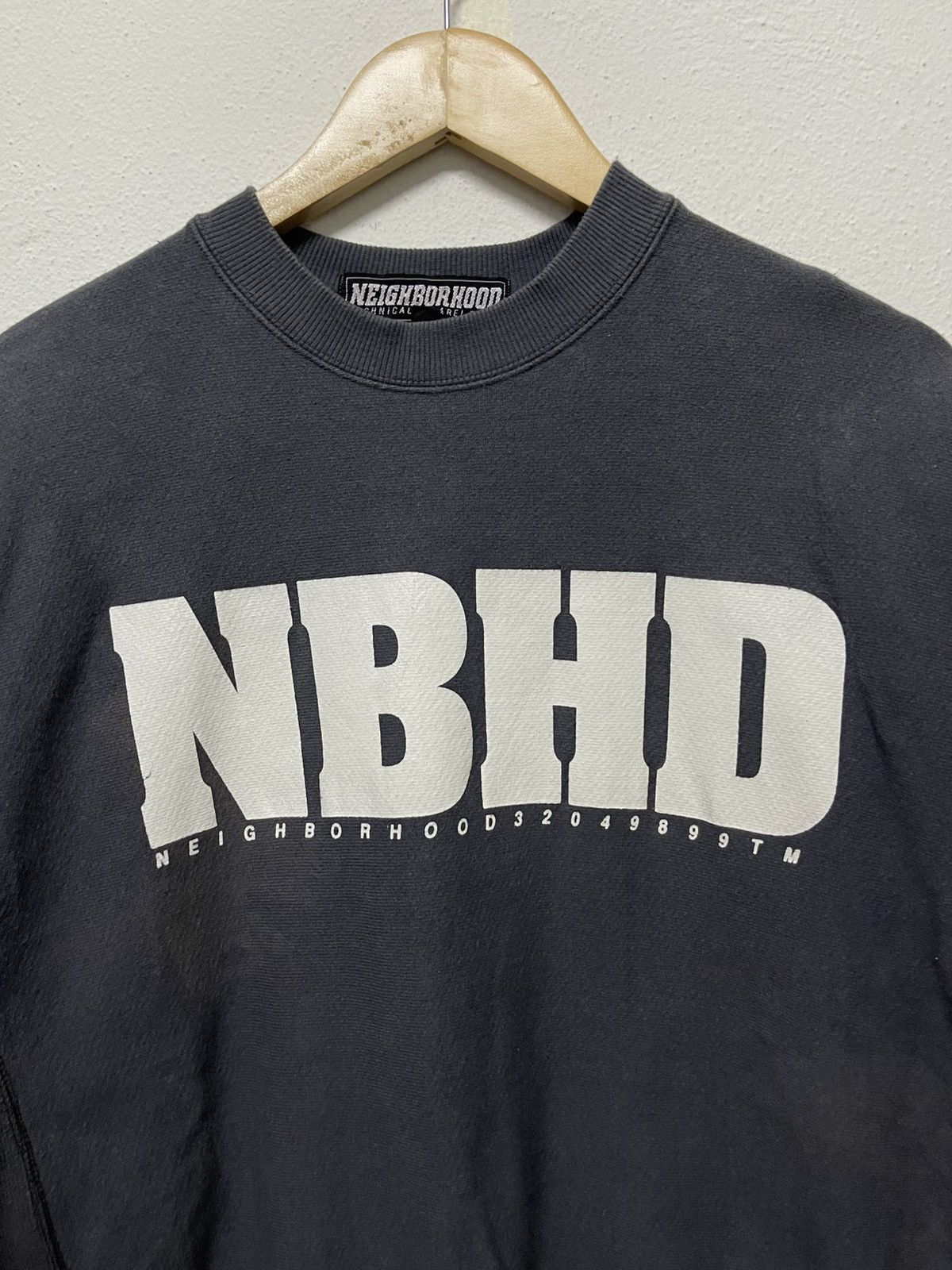 Japanese Brand × Neighborhood × Vintage 90s NEIGHBORHOOD SWEATSHIRT SUN FADED Size US M / EU 48-50 / 2 - 6 Thumbnail