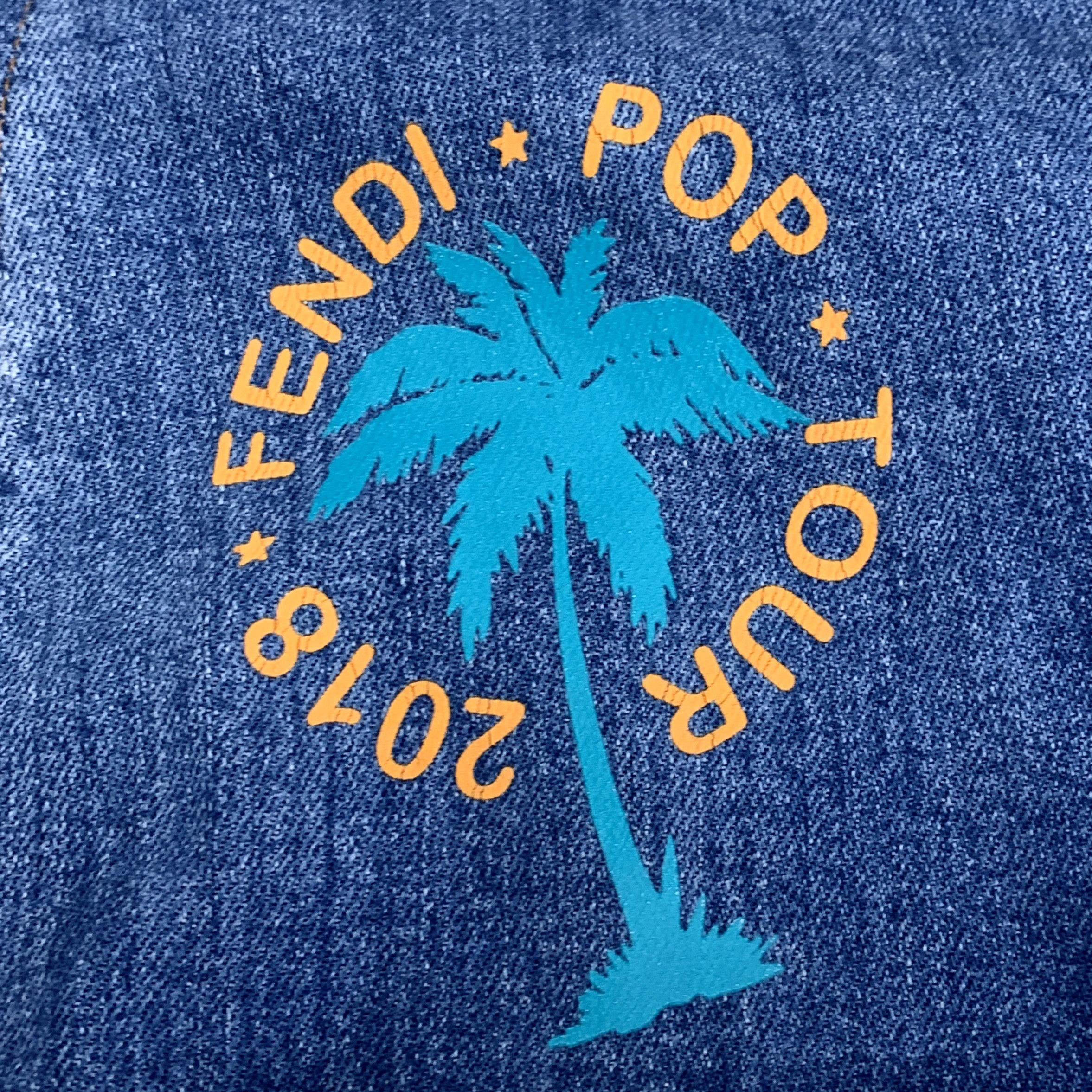 Fendi J14957 Fendi Womens Blue Denim Jacket Size M / US 6-8 / IT 42-44 - 6 Thumbnail