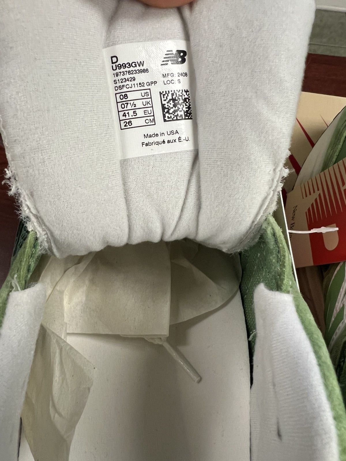 New Balance New Balance 993 Chive Size US 8 / EU 41 - 7 Thumbnail