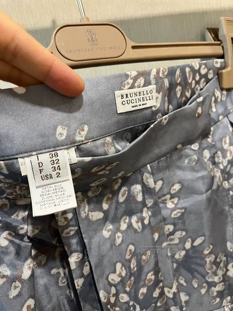 Brunello Cucinelli Brunello Cucinelli 22 Model Floral Silk Skirt Size 25" / US 0 / IT 36 - 3 Thumbnail