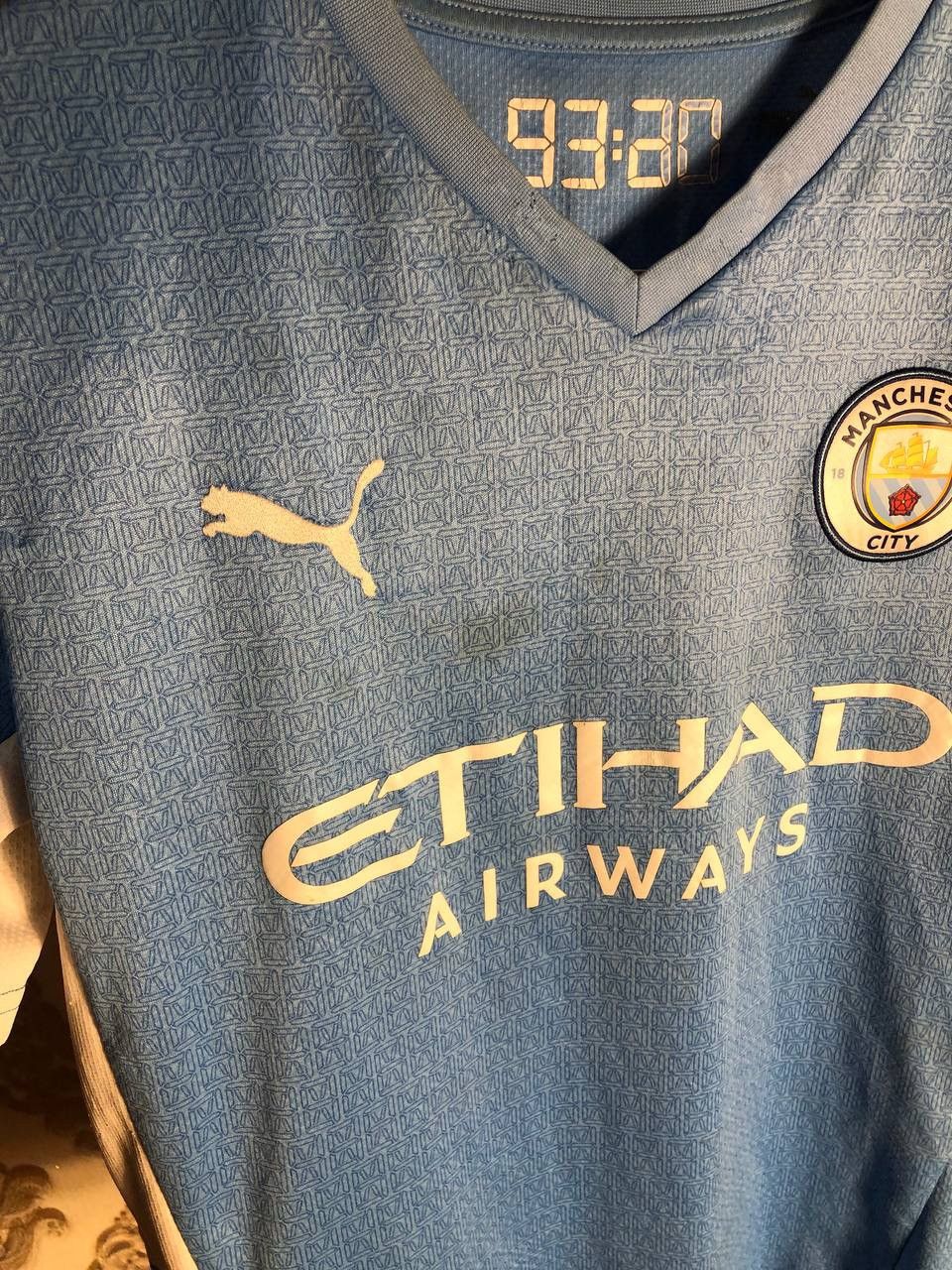 Puma VINTAGE PUMA FC MANCHESTER CITY ENGLAND SOCCER JERSEY RETRO Size US S / EU 44-46 / 1 - 4 Thumbnail