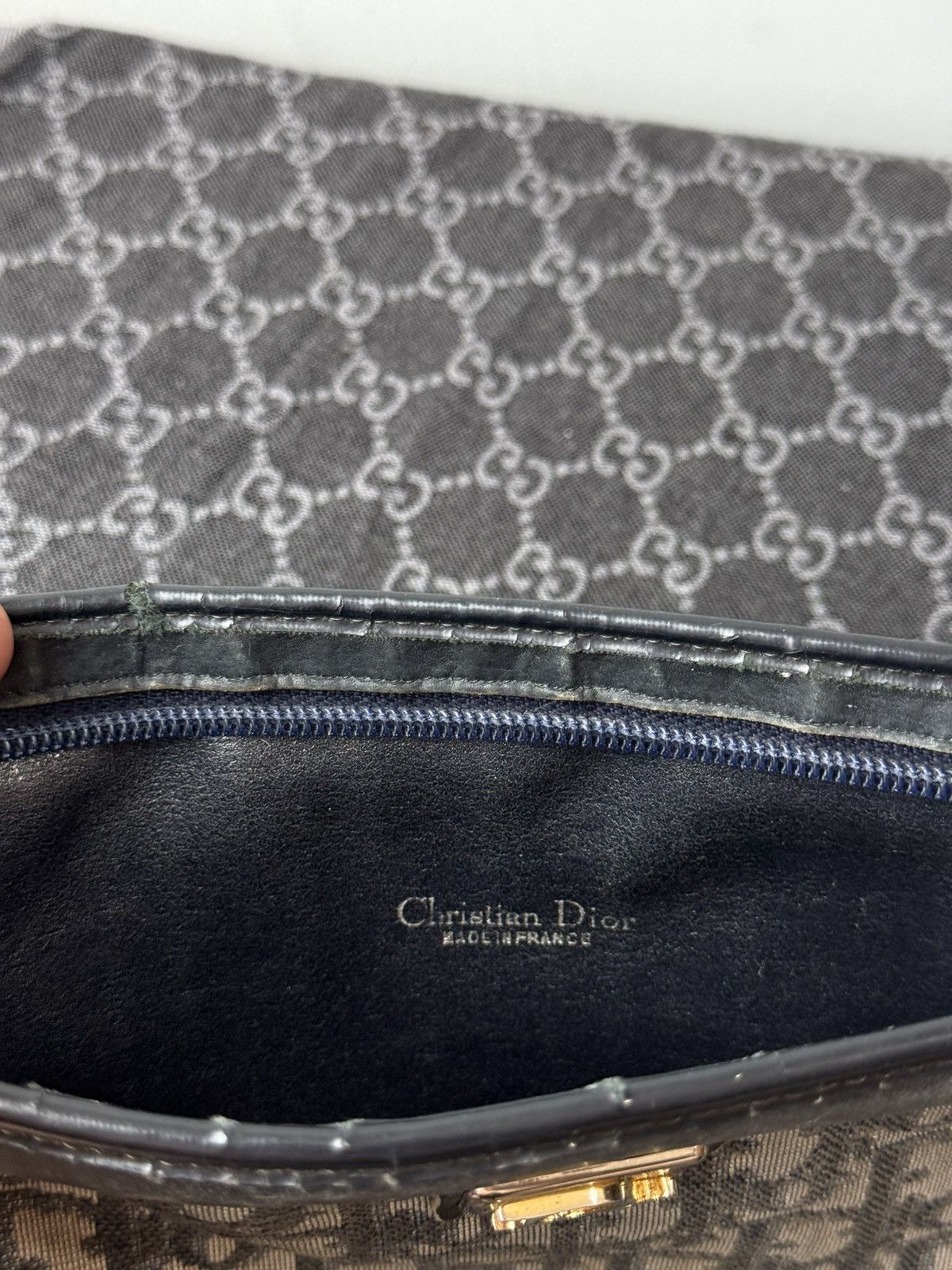Dior 💥Rare! Vintage Dior Hand Bag Monogram Y2K Archive Size ONE SIZE - 8 Thumbnail
