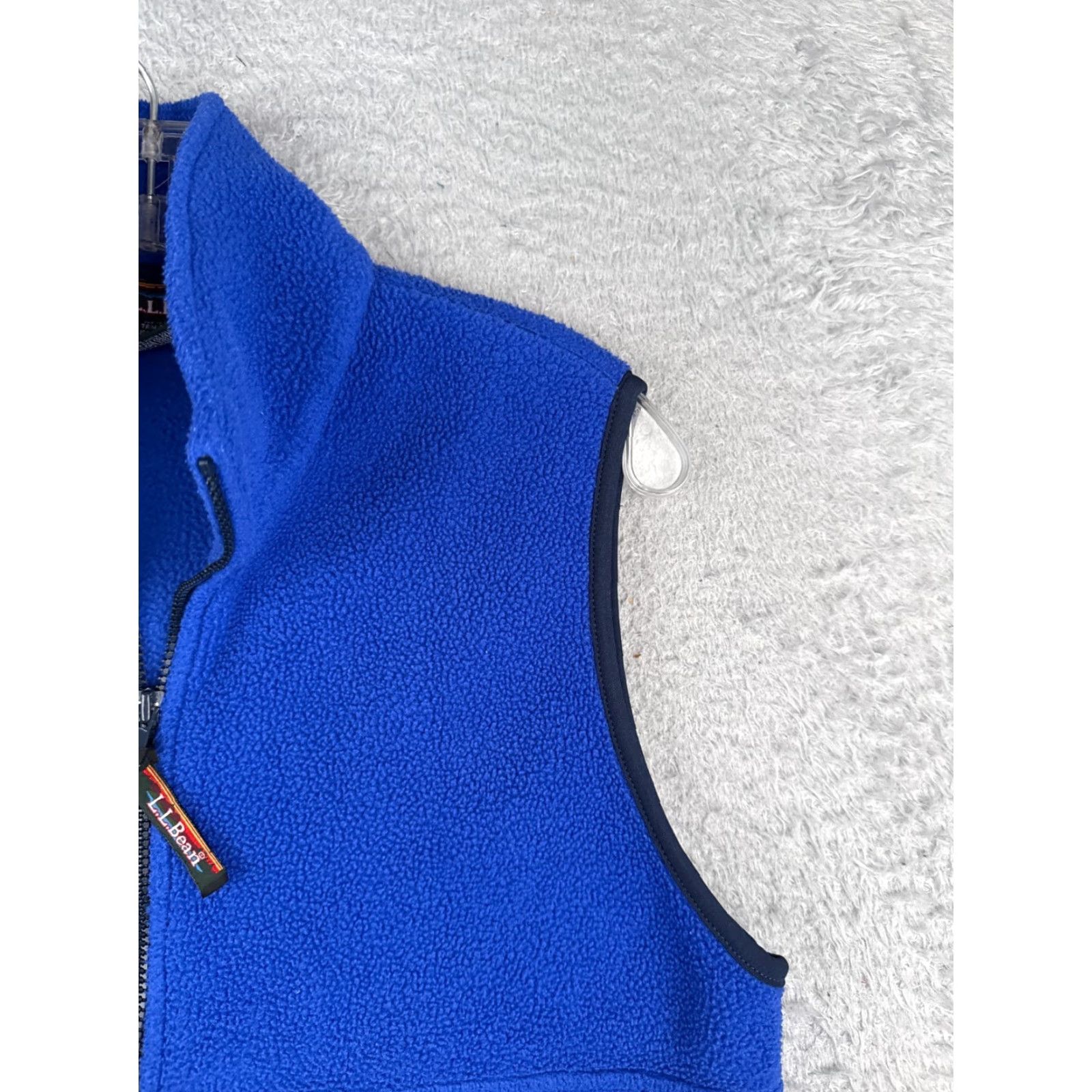 Vintage VINTAGELL Bean Vest Womens Small Blue Full Zip Sleeveless Mock Neck Polyester Fleece Size S / US 4 / IT 40 - 2 Thumbnail