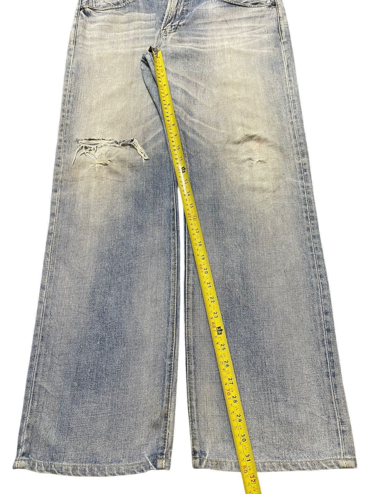 In The Attic Vintage Japanese Brand Mud Faded Wash Distress Baggy Jeans Size US 36 / EU 52 - 13 Thumbnail