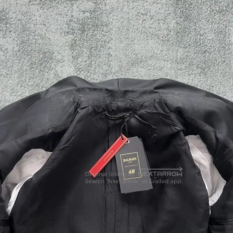 Balmain Balmain Black Cotton Embroidered Long Sleeve Jacket . Size US M / EU 48-50 / 2 - 6 Thumbnail