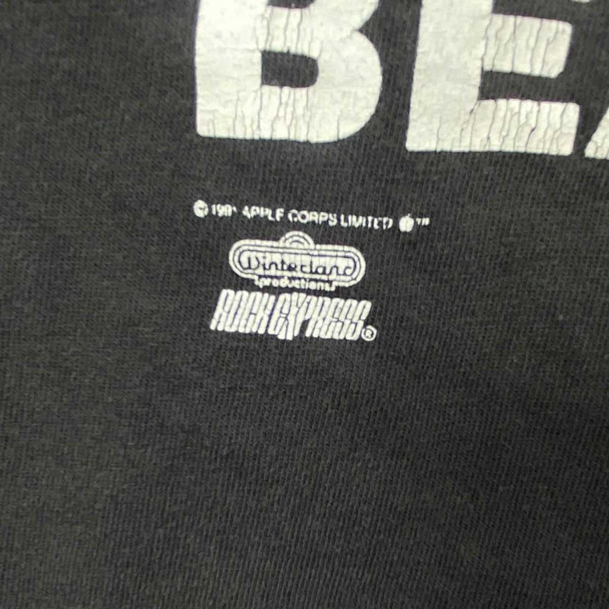 Band Tees × Vintage Vintage 90's THE BEATLES Band Concert Tour Tee Shirt Size US L / EU 52-54 / 3 - 4 Thumbnail