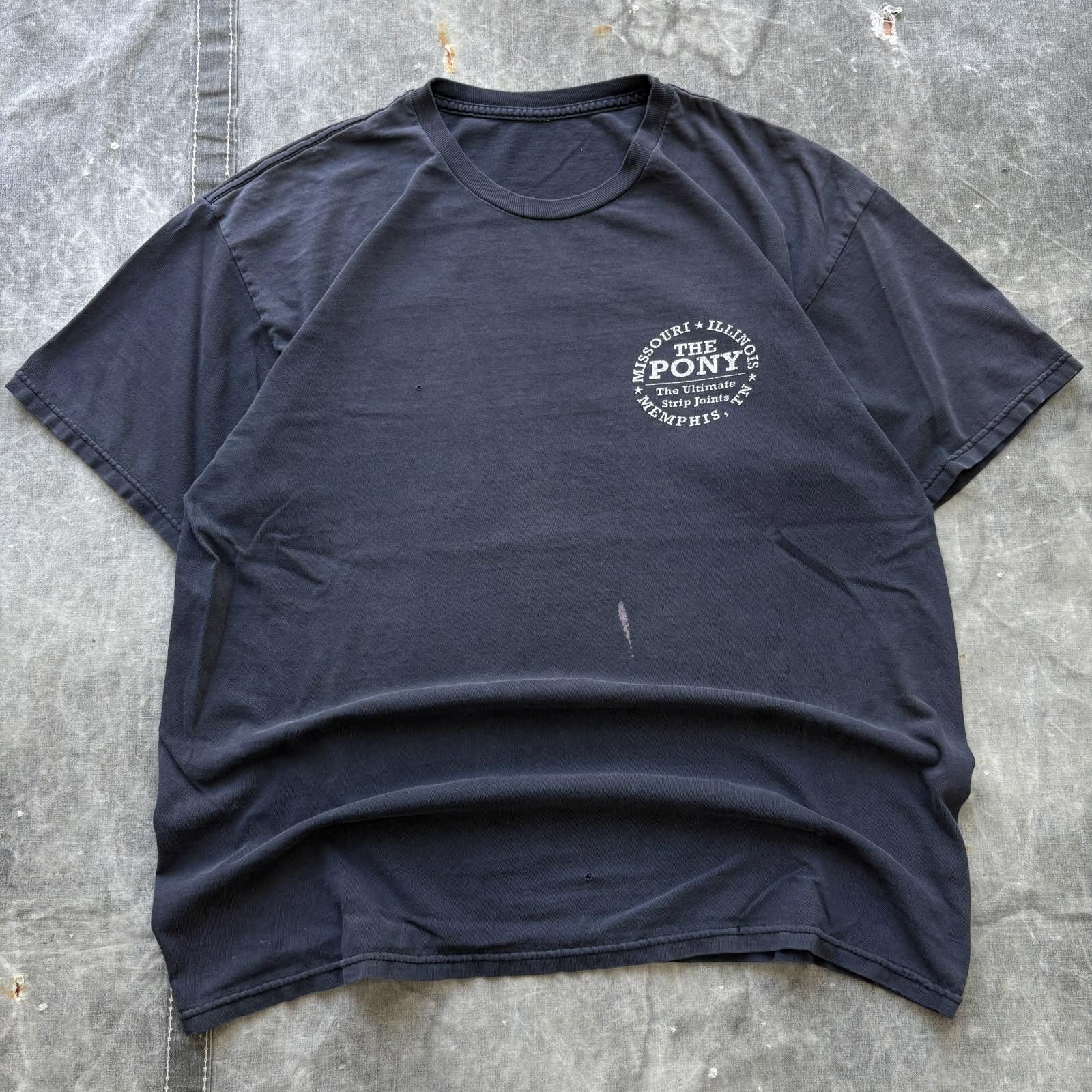 Vintage Vintage Y2K Faded The Pony Strip Joint Funny Quote Sex Shirt Size US L / EU 52-54 / 3 - 2 Thumbnail