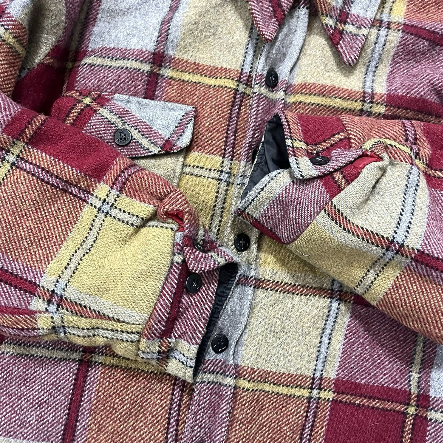 Sears VINTAGE Sears 1960s Chore Jacket Fleece Flannel Cotton Casual S Mens Red Size US S / EU 44-46 / 1 - 6 Thumbnail
