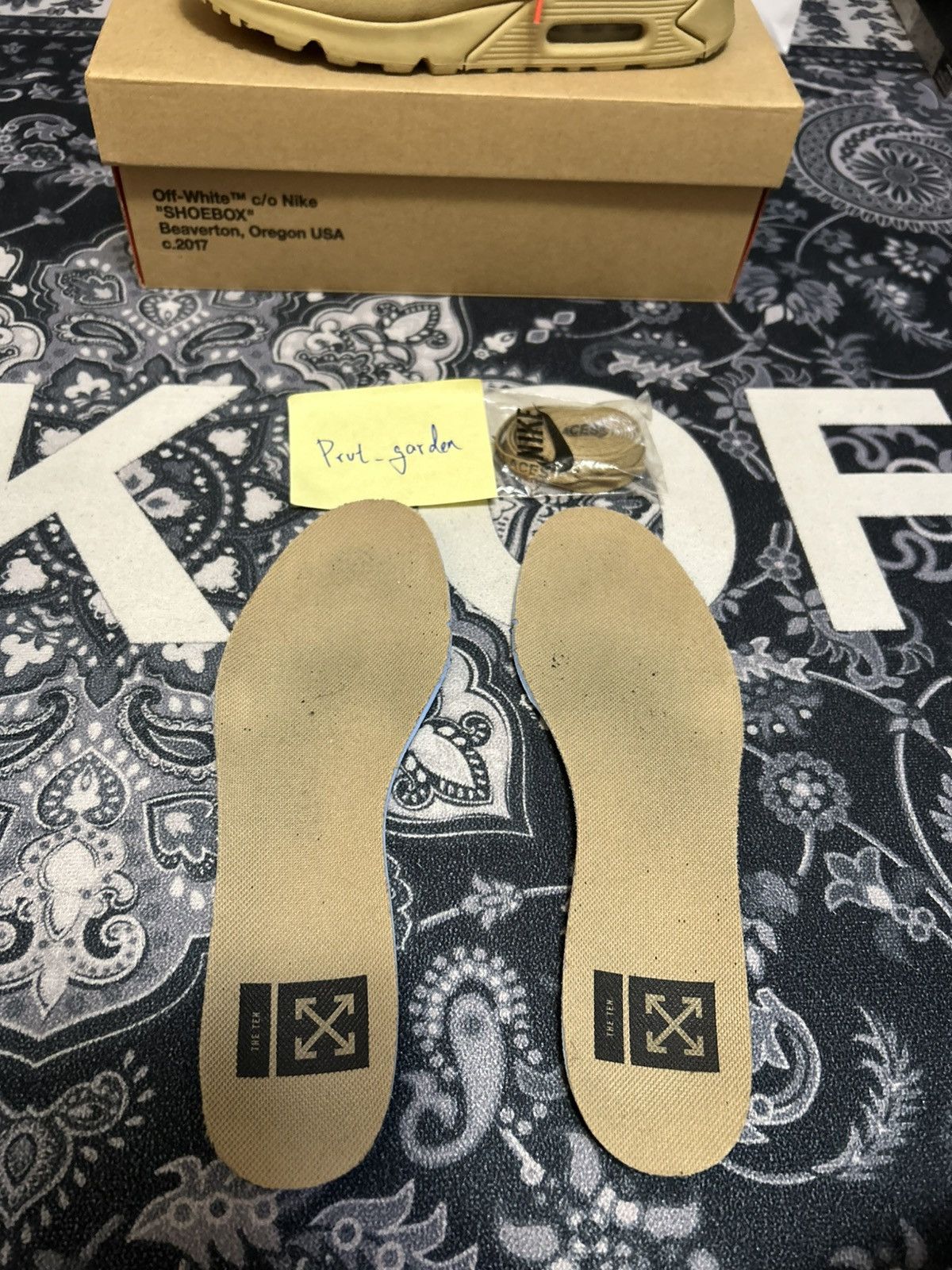 Nike × Off-White Off-White Air Max 90 Desert Size US 10 / EU 43 - 7 Thumbnail
