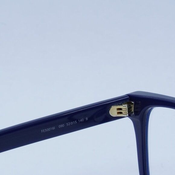 Fendi Fendi FE50016I 090 Eyeglasses Midnight Blue 52mm Square Size ONE SIZE - 6 Thumbnail