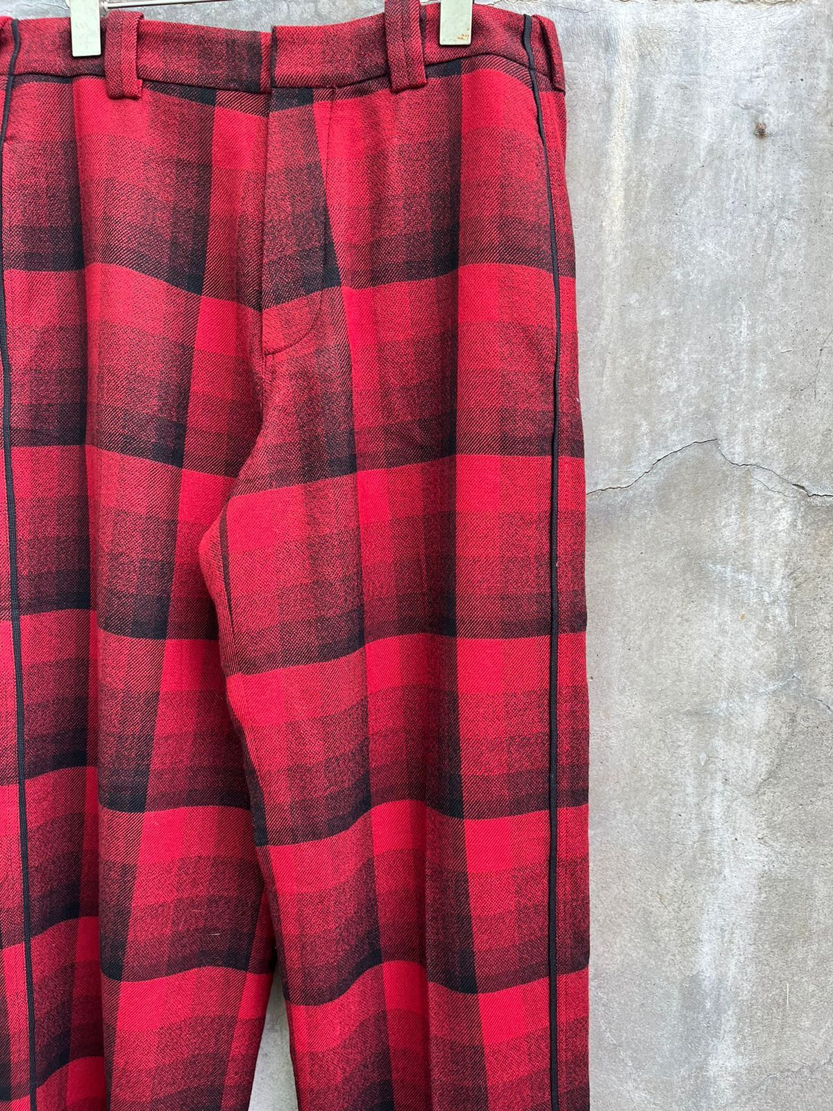 Balenciaga Plaid Wool Pants Size US 33 - 2 Thumbnail