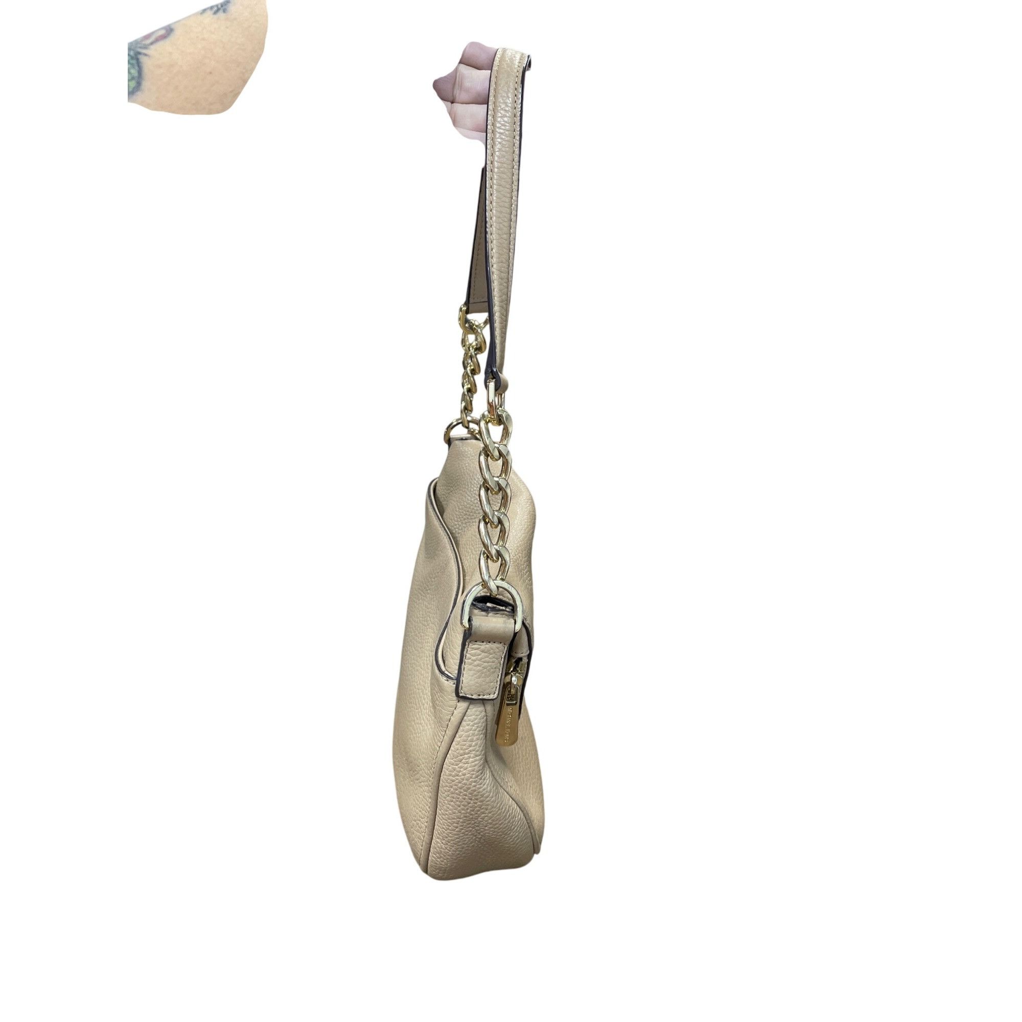 Michael Kors Michael Kors Bedford Flap wms beige leather pebbled shoulder Size ONE SIZE - 7 Thumbnail