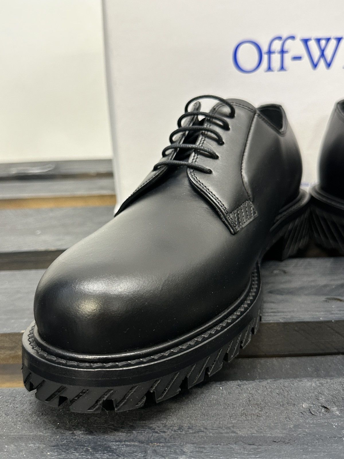Off-White Military Derby. Sz 45 Size US 12 / EU 45 - 7 Thumbnail
