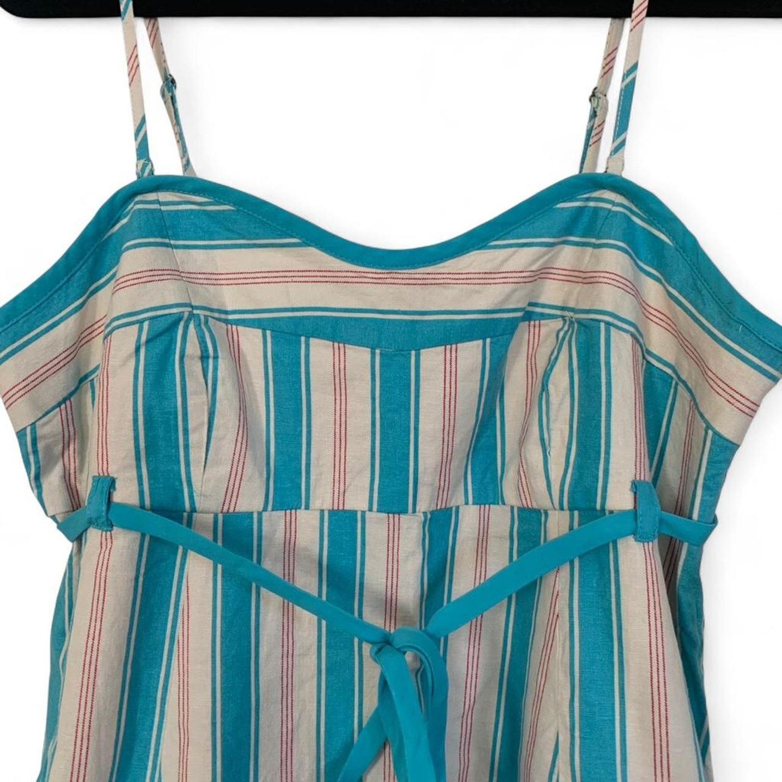 Anthropologie NWT Maeve x Anthropologie Babydoll Linen Blend Romper Size 34" / US 12 / IT 48 - 4 Thumbnail