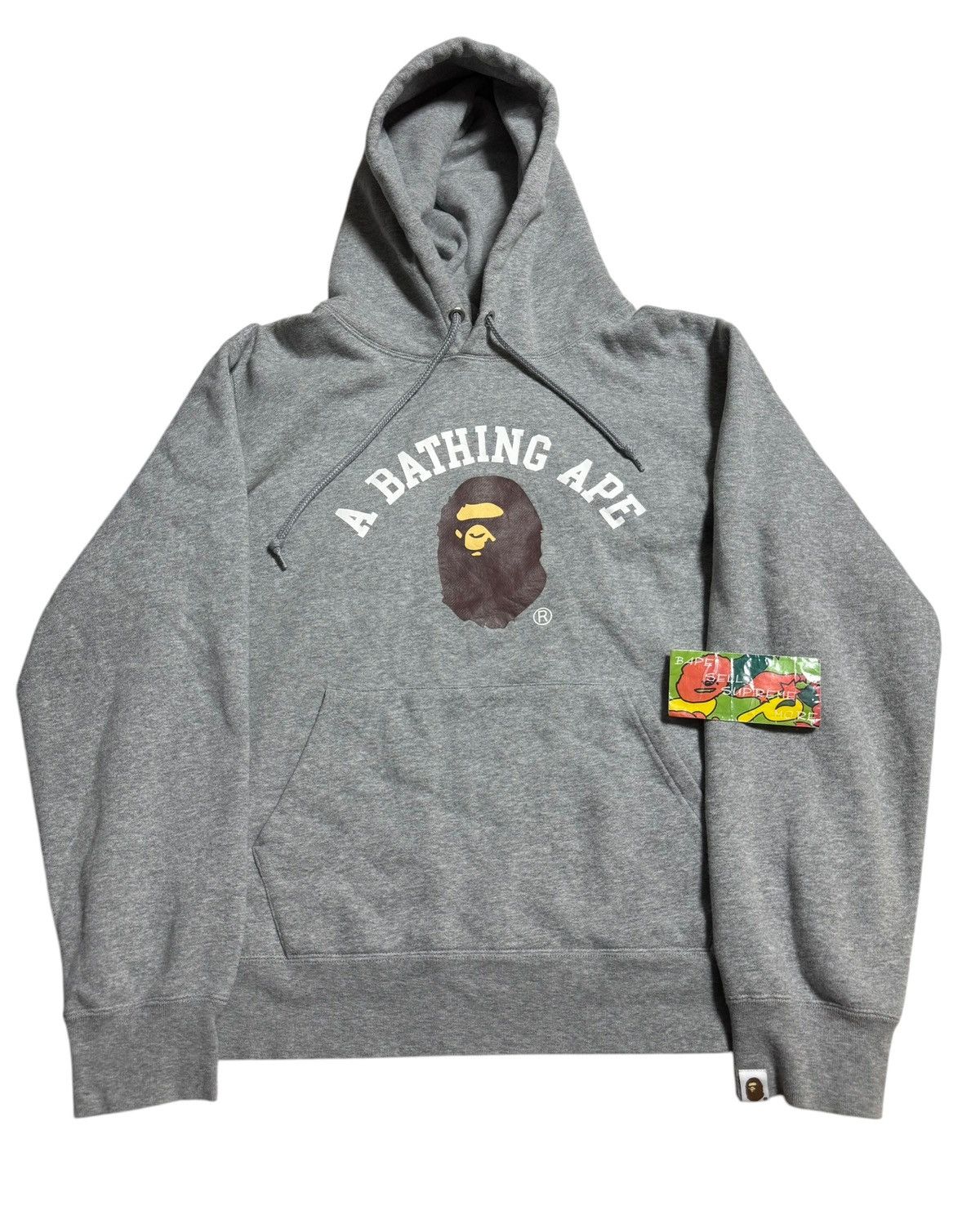 Bape BAPE Pullover Hooded Gray Size US XL / EU 56 / 4 - 1 Thumbnail