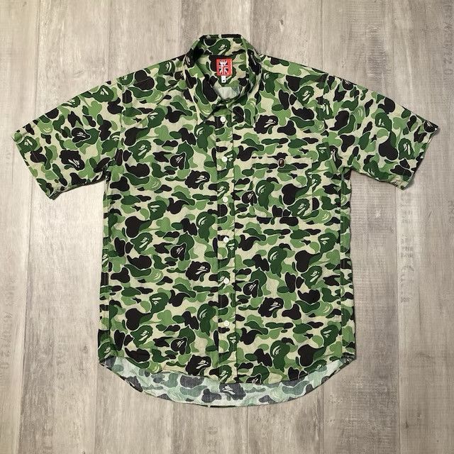 Bape 🔥Vintage🔥 BAPE ABC CAMO Green Shirt a bathing ape NIGO Size US M / EU 48-50 / 2 - 1 Thumbnail