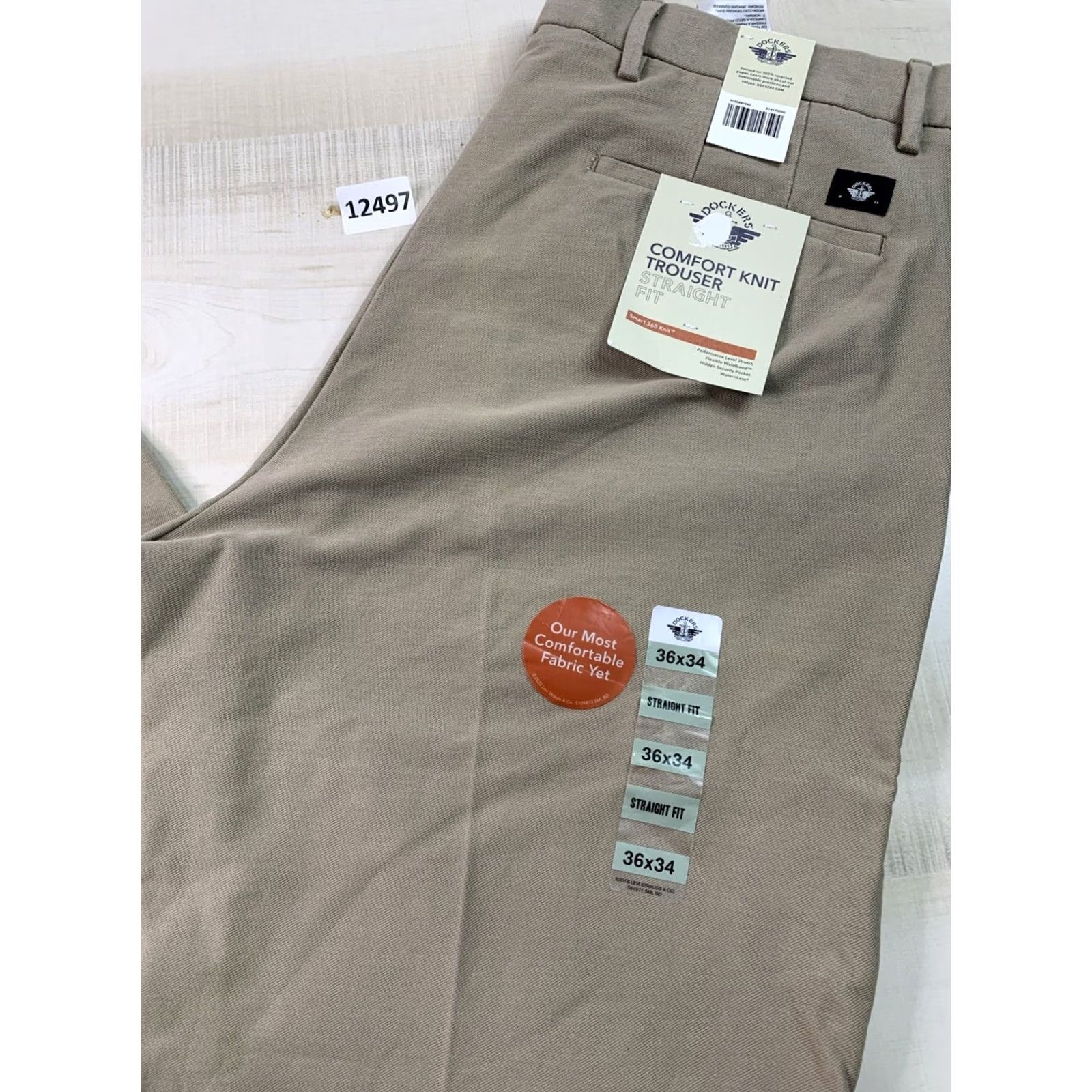 Dockers Dockers Comfort Knit Trouser Straight Fit Flex Men’s 36x34 NWD-12497 Size US 36 / EU 52 - 2 Thumbnail