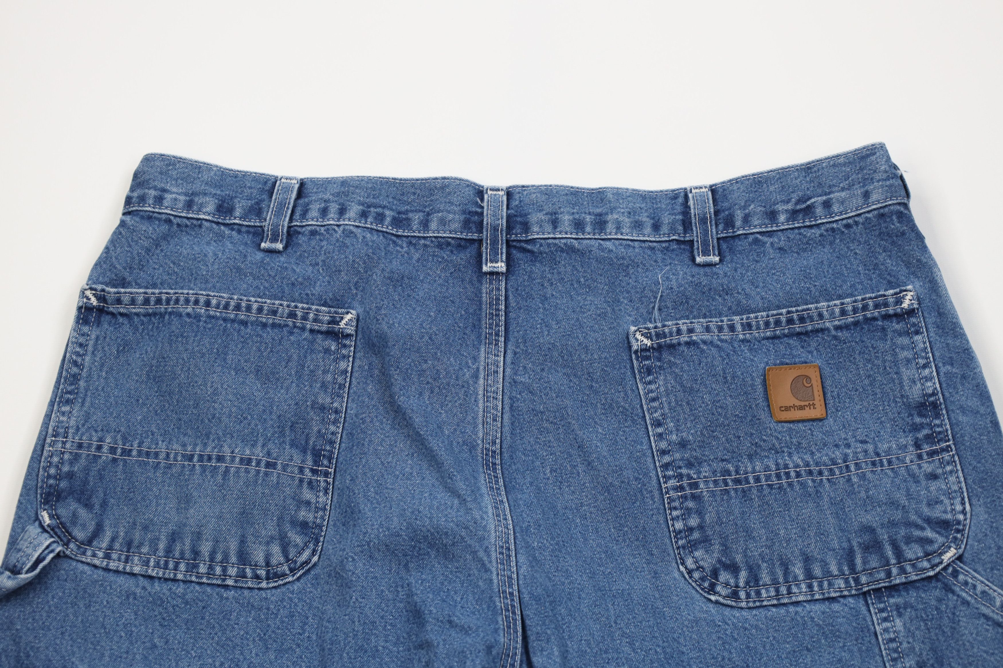 Carhartt Vintage Y2K Carhartt Wide Leg Dungaree Denim Jeans Cotton Size US 38 / EU 54 - 10 Thumbnail