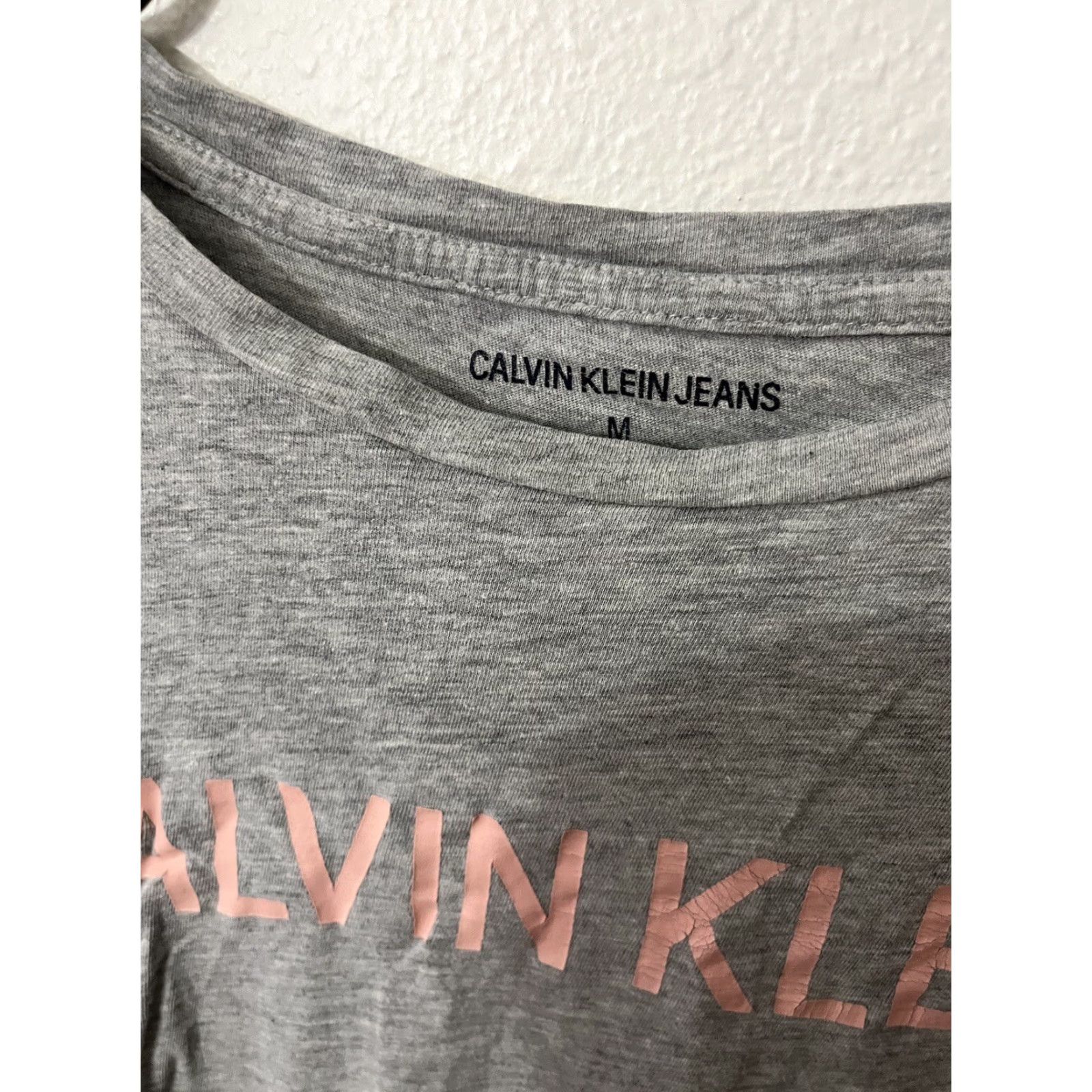 Vintage CALVIN KLEIN COLLECTION Gray T-Shirt Women Medium Solid Size M / US 6-8 / IT 42-44 - 4 Thumbnail