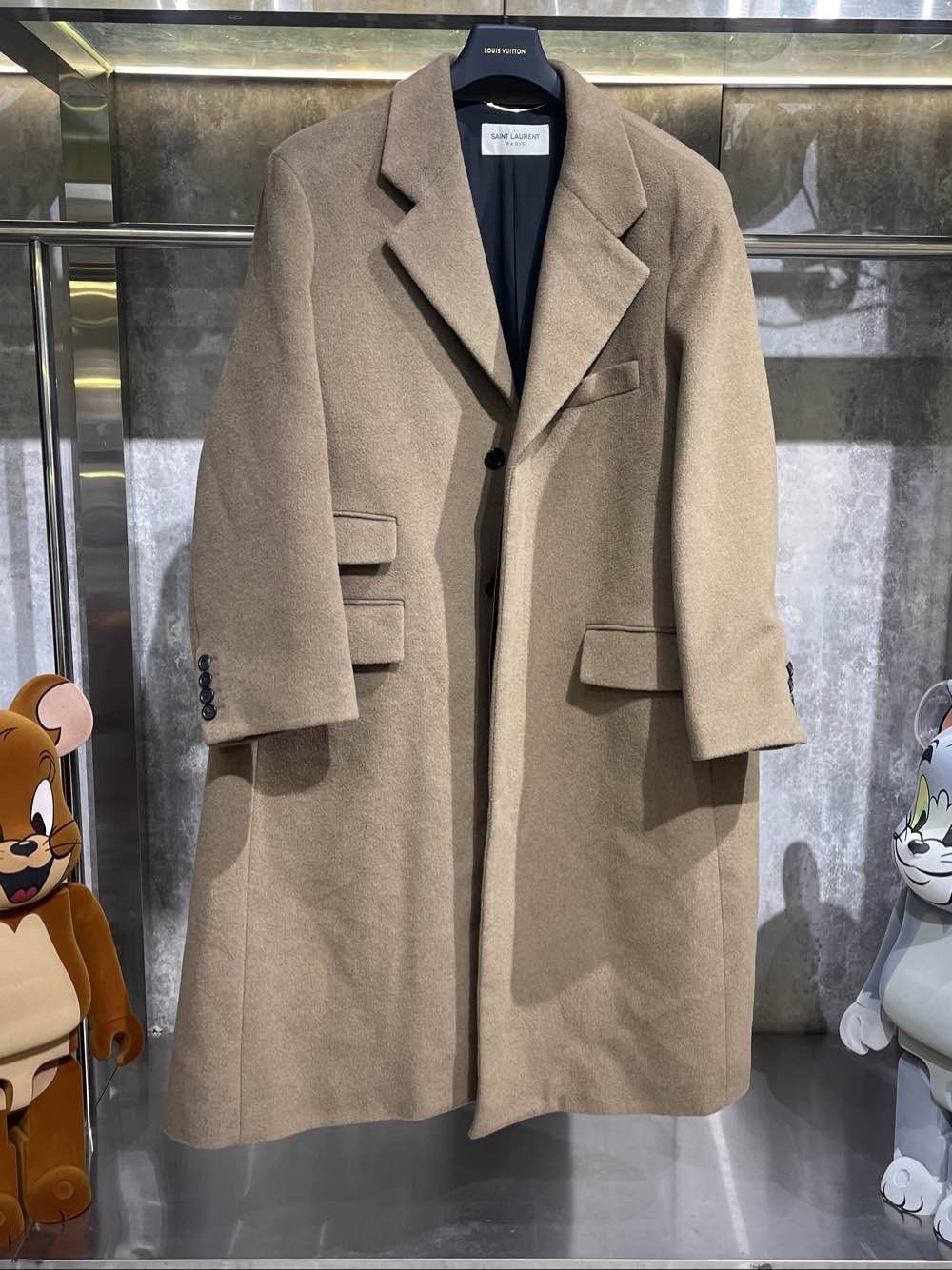 Saint Laurent Paris Saint Laurent Wool Angora Blend Overcoat Size M Size US M / EU 48-50 / 2 - 1 Thumbnail