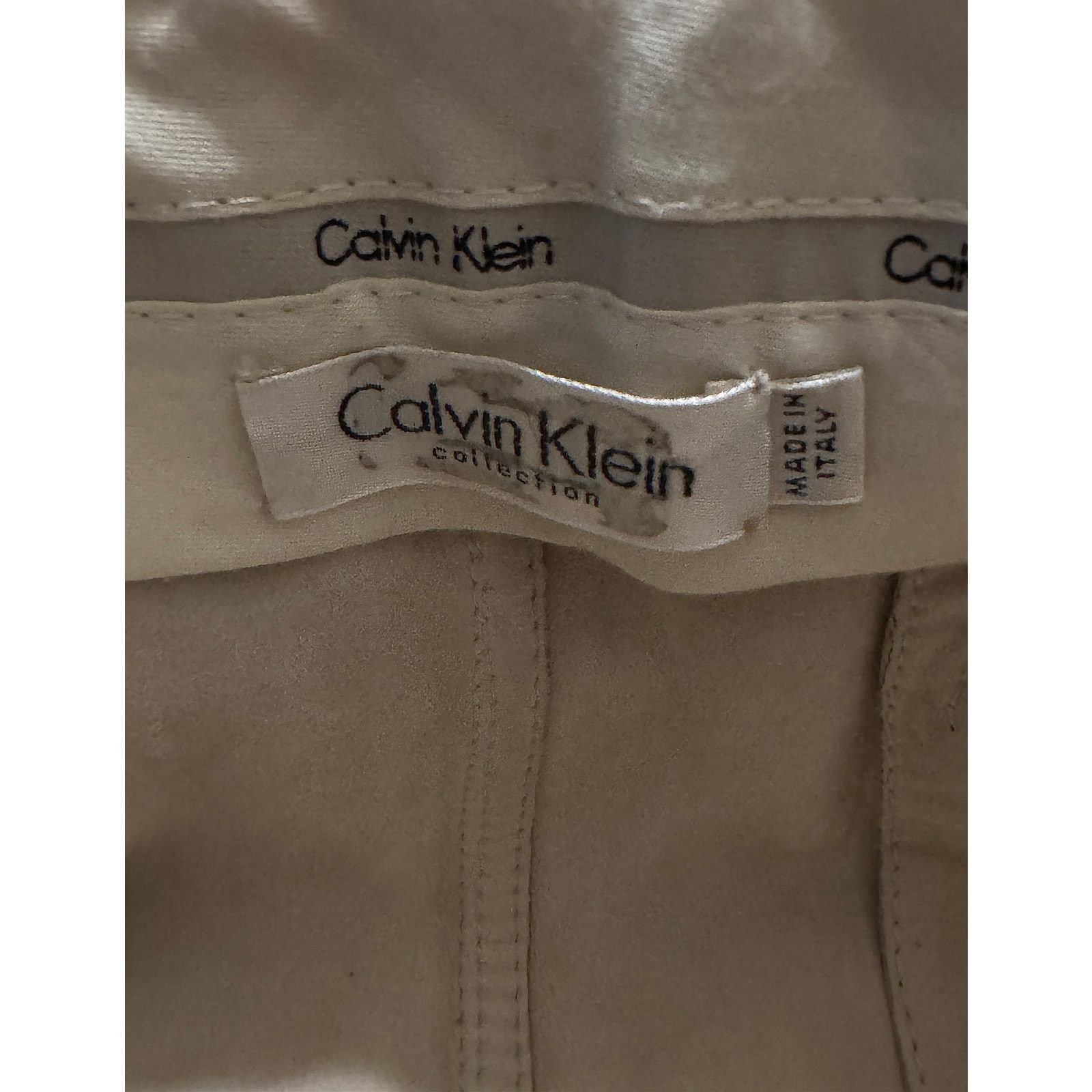 Calvin Klein Calvin klein Runway Leather Suede Pencil Skirt Size 30" / US 8 / IT 44 - 3 Thumbnail