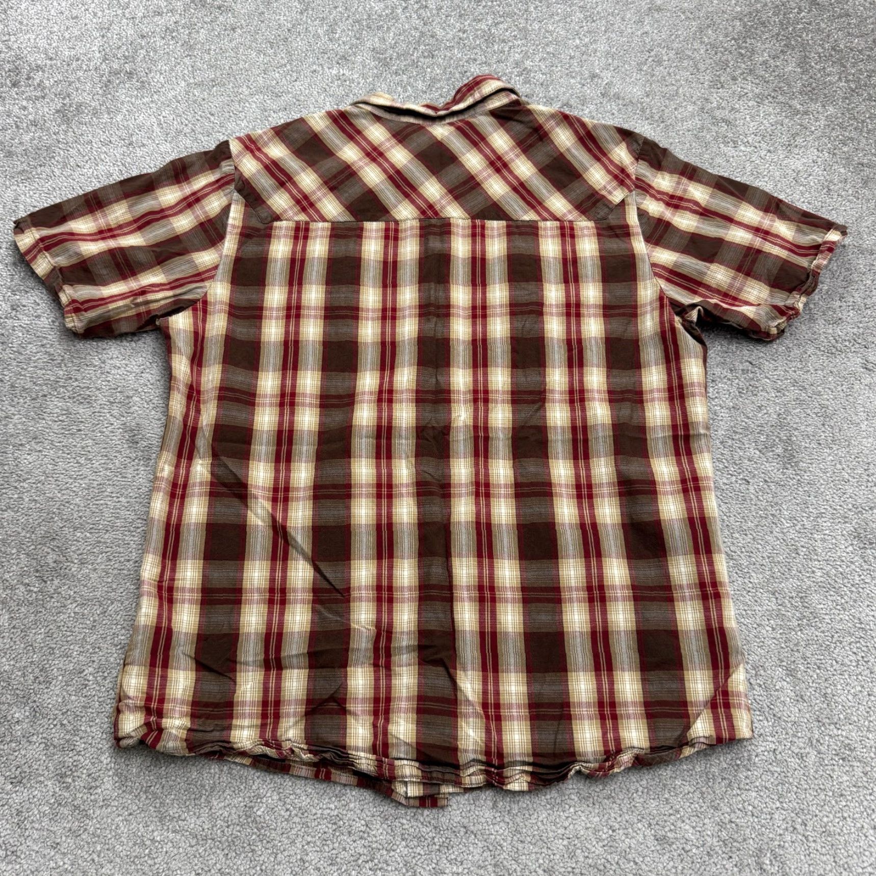 Vans VINTAGE Vans Off The Wall Button-Down Shirt Men M Red Plaid Cotton Casual Y2K Streetwear 90s Mens Size US M / EU 48-50 / 2 - 2 Thumbnail