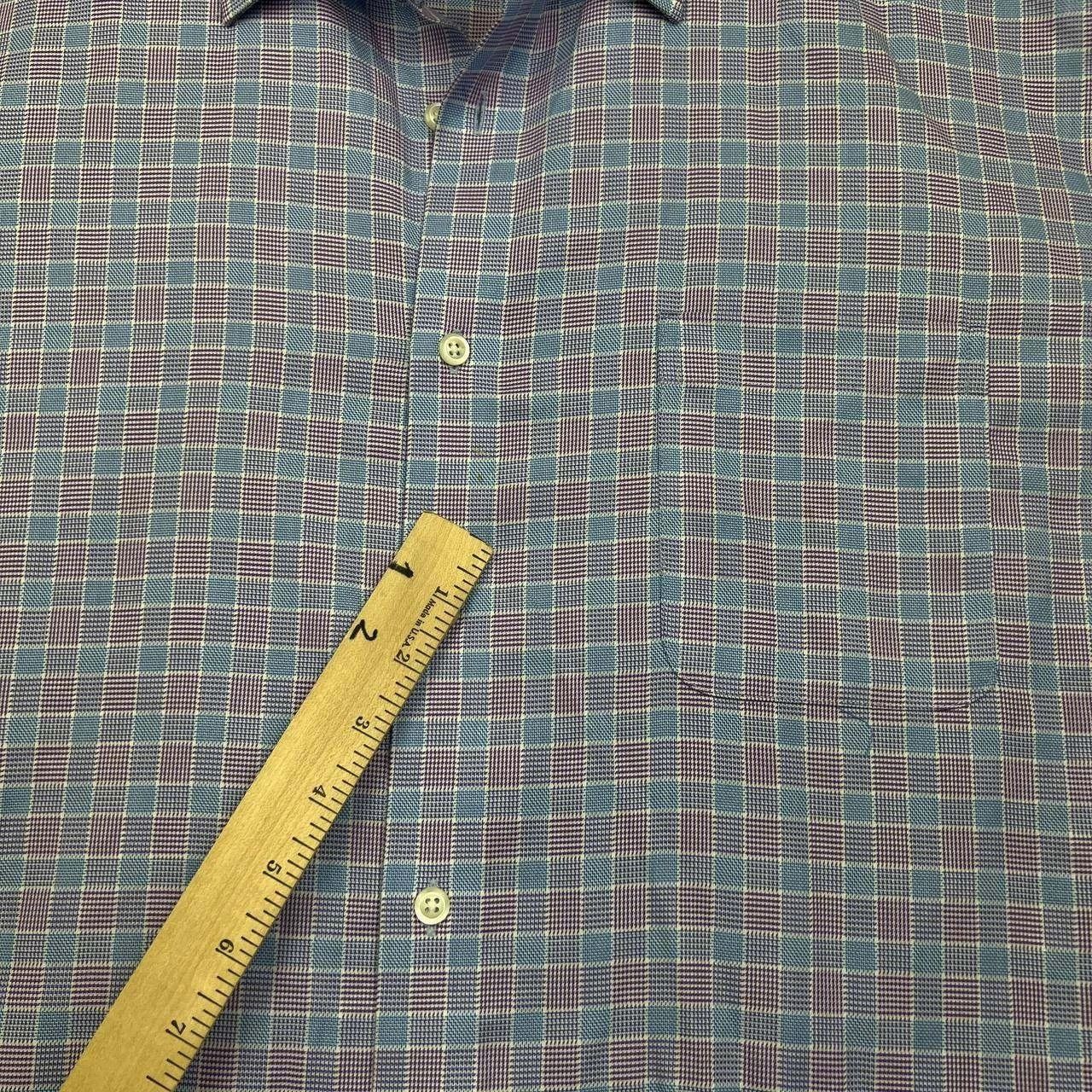 Pronto Uomo Pronto Uomo Button Up Shirt Men 18 Plaid Collared Cotton Size US M / EU 48-50 / 2 - 8 Thumbnail
