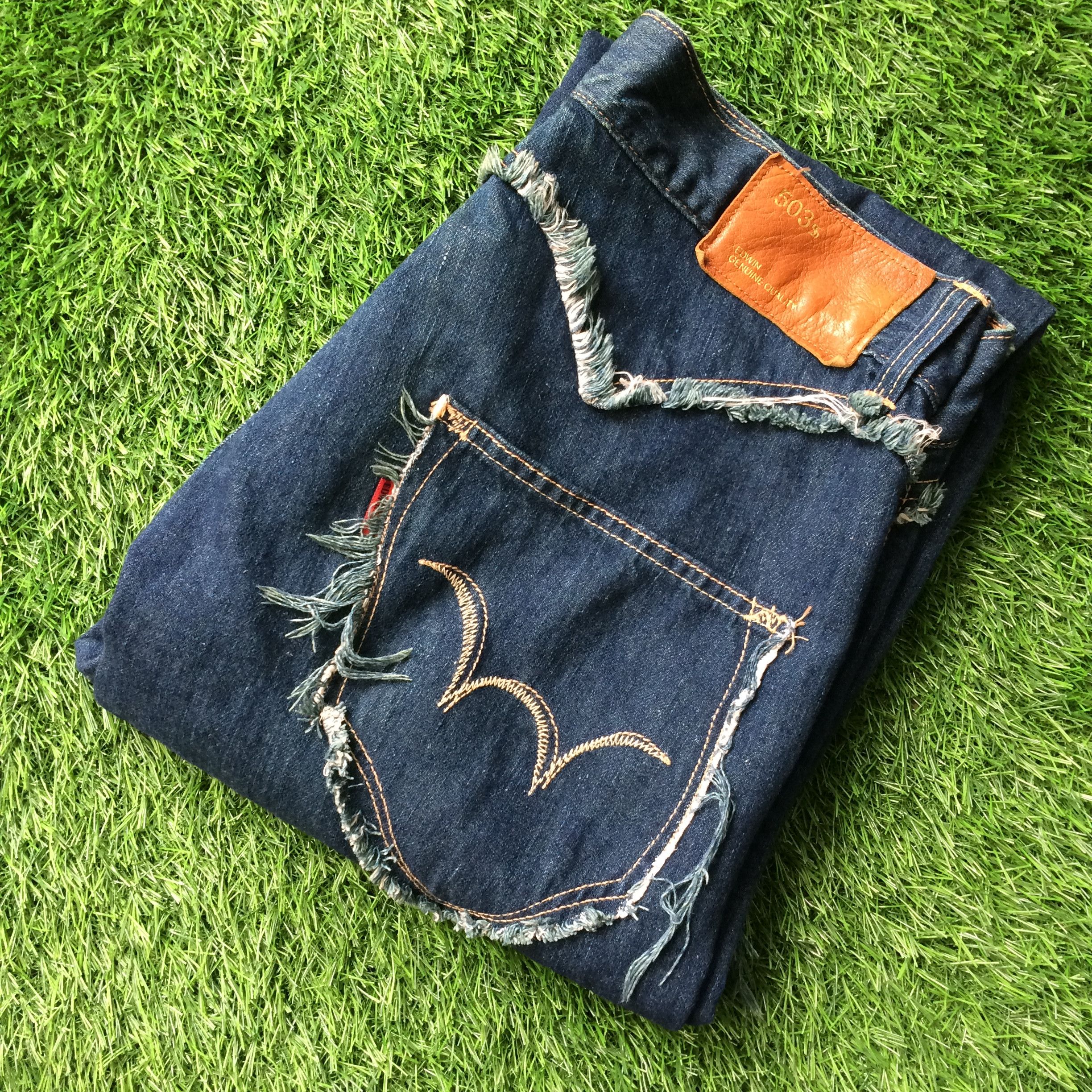 Japanese Brand Flare Jeans Edwin Japan Boot Cut #D-711 Size US 33 - 8 Thumbnail