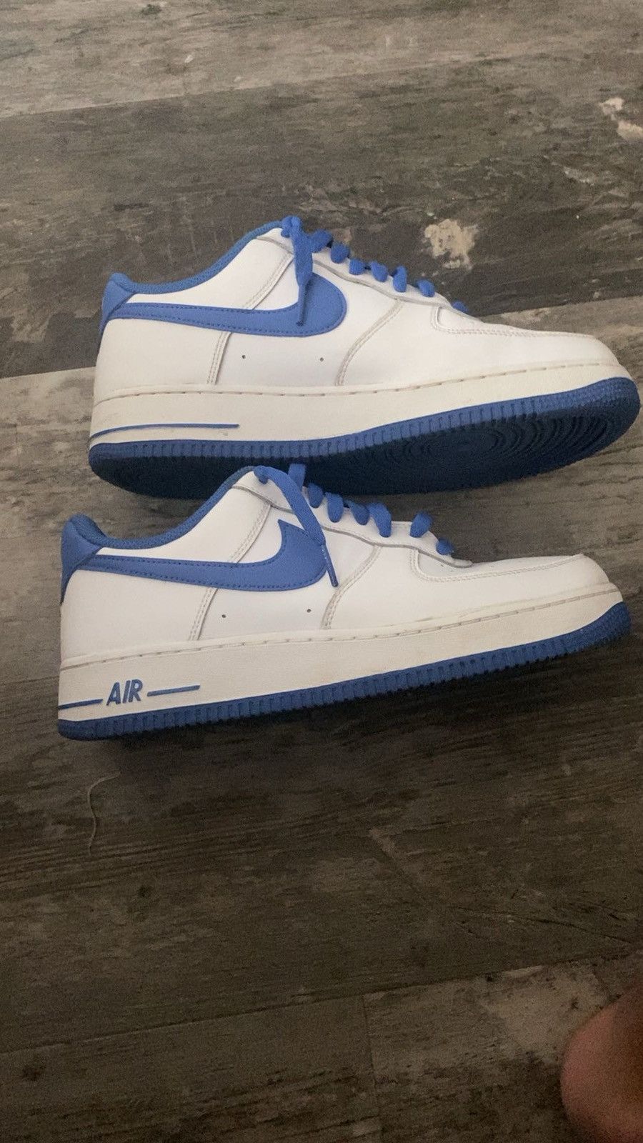 Nike White / Blue Air Force 1 Size US 8.5 / EU 41-42 - 1 Thumbnail