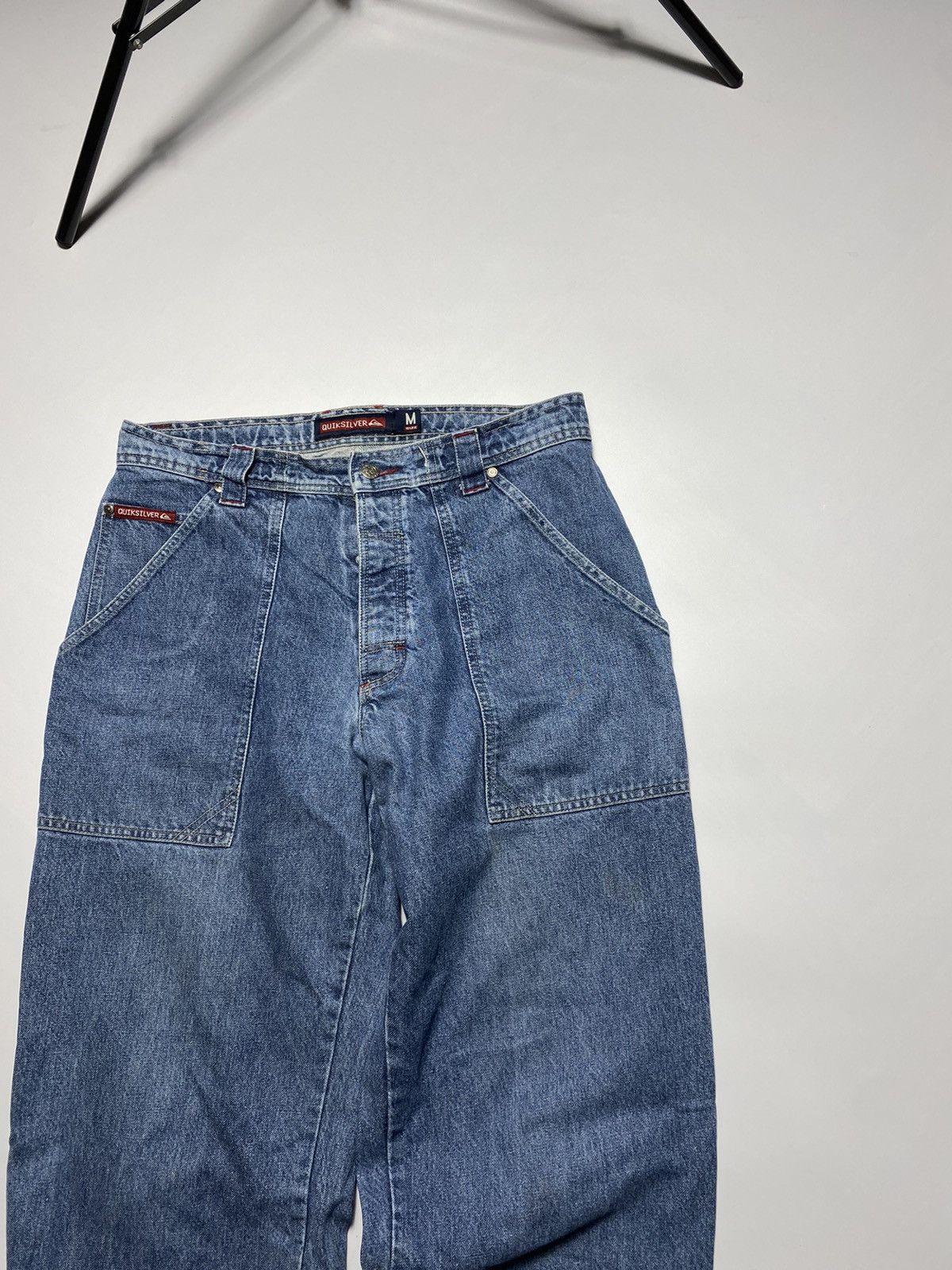 JNCO × Quiksilver × Vintage Vintage Quicksilver baggy rap oversized prison denim jeans Size US 31 - 16 Thumbnail