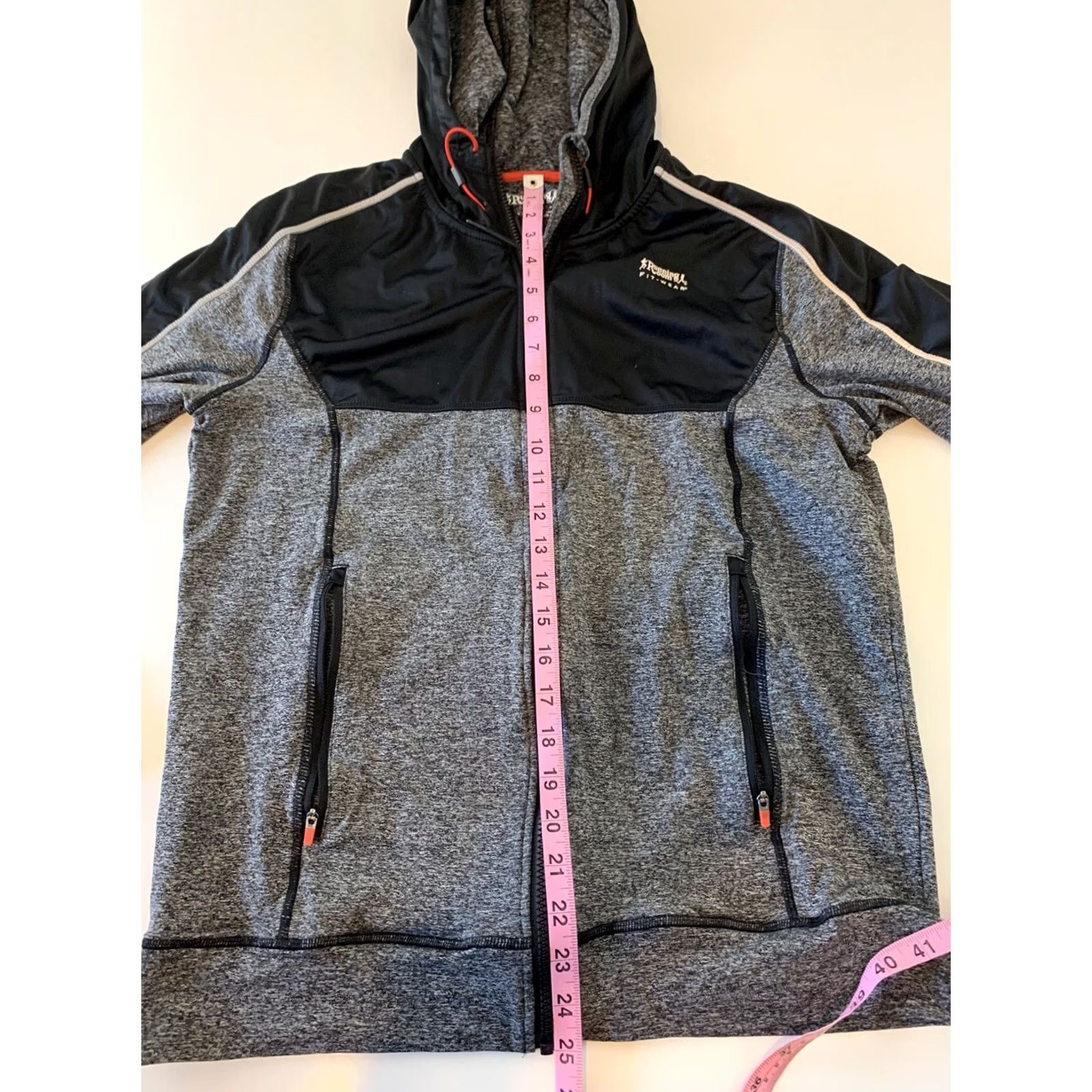 Vintage Running Room Full Zip Hooded Jacket Mens Size S Black Heather Gray Nylon Pockets Activewear Running Room Jacket Mens S Black Heather Gray Size US S / EU 44-46 / 1 - 5 Thumbnail