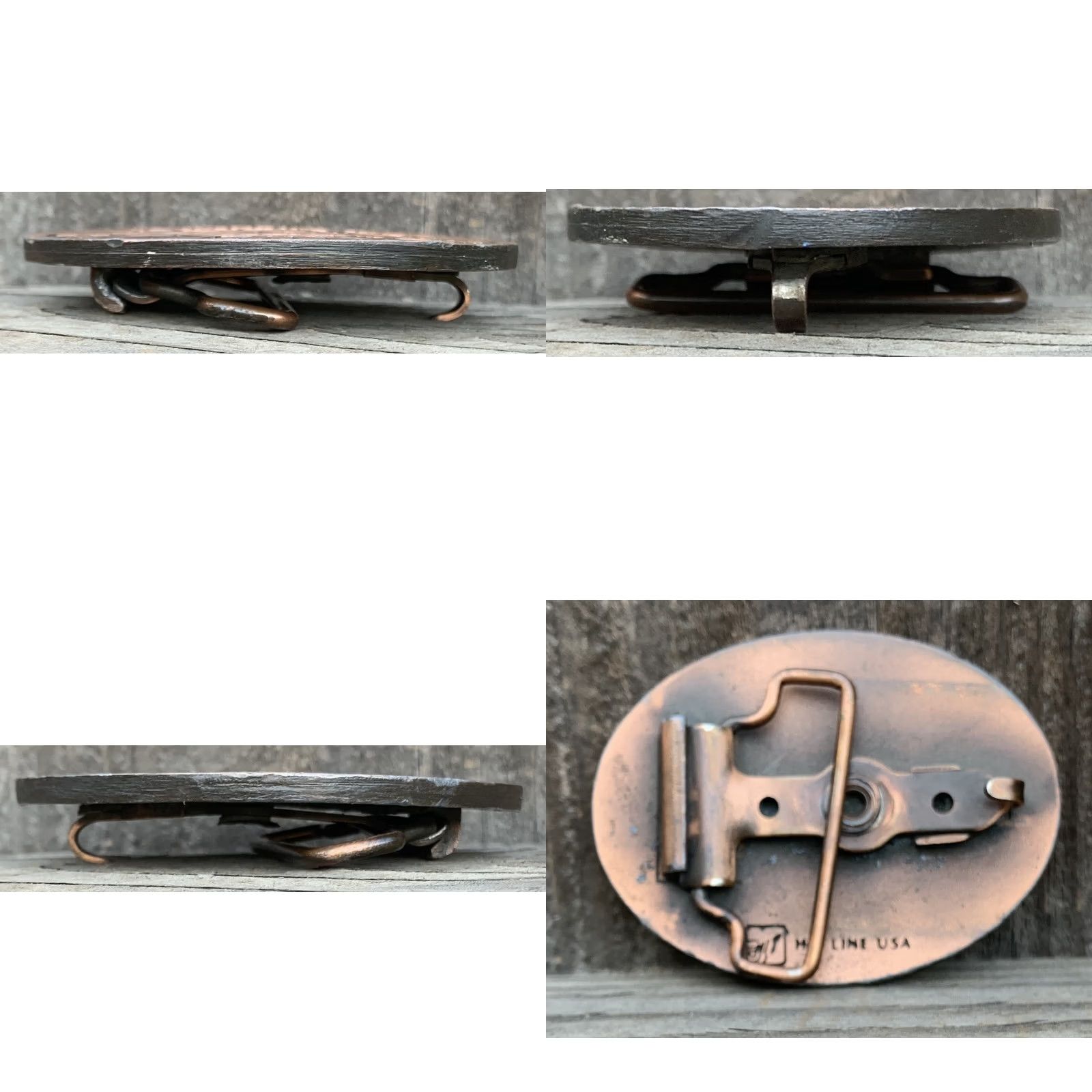 Vintage VINTAGE Hit Line USA Belt Buckle Copper 1970s Four Wheelin Drive Away SF Zone 1977 Men Women Unisex Adult Size ONE SIZE - 9 Thumbnail