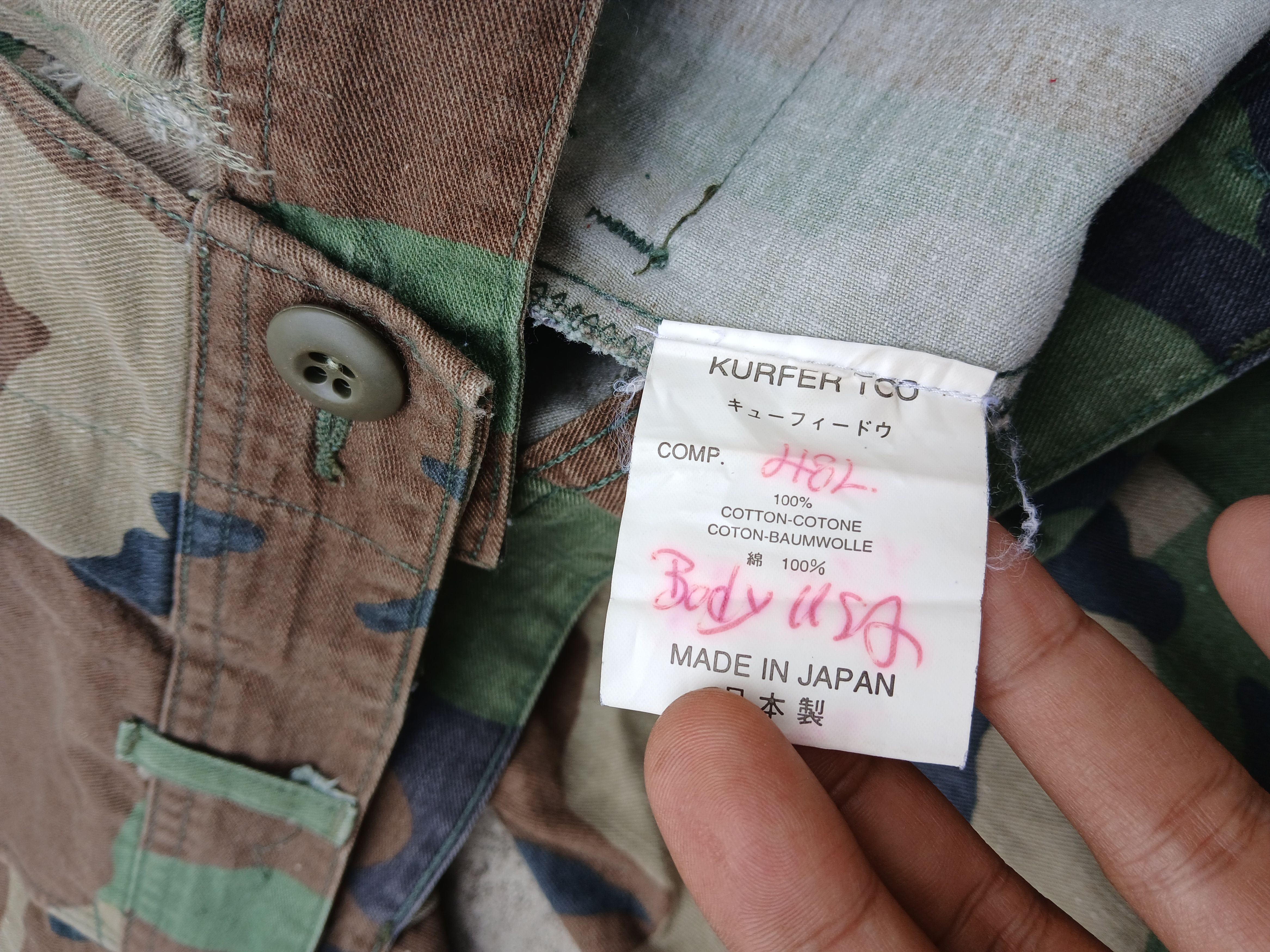 Japanese Brand Vintage woodland combat military kurper too camo cargo pants Size US 36 / EU 52 - 7 Thumbnail