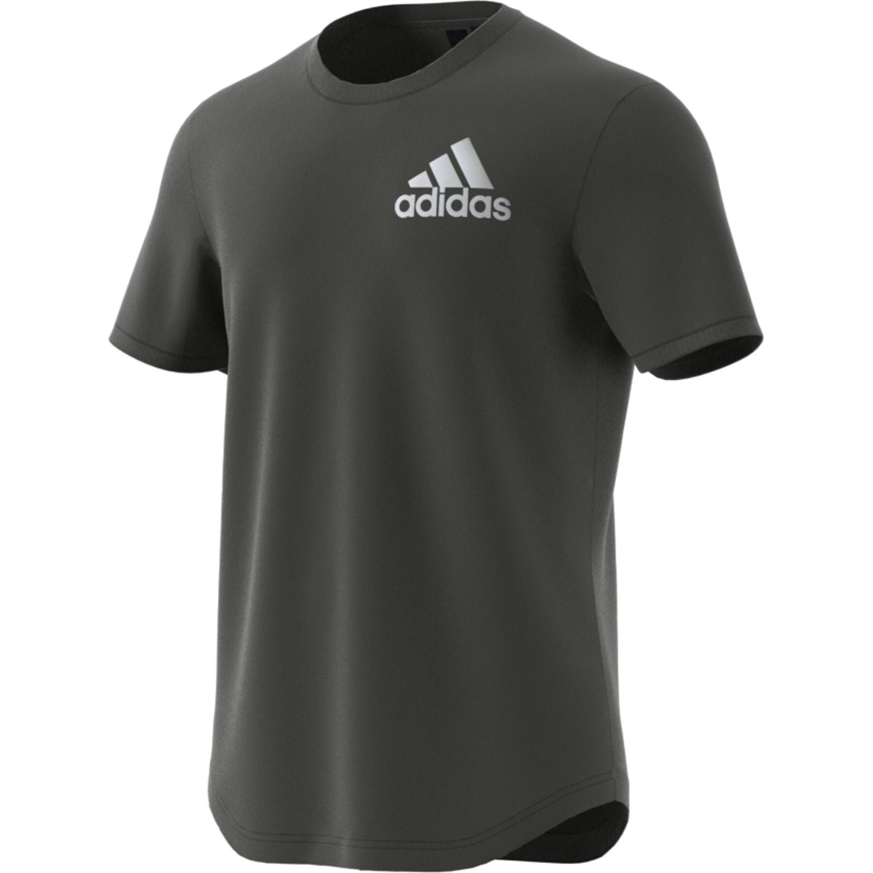 Adidas Adidas Sport ID Short Sleeve Athletic Top Tee Shirt Olive Size US XL / EU 56 / 4 - 1 Thumbnail