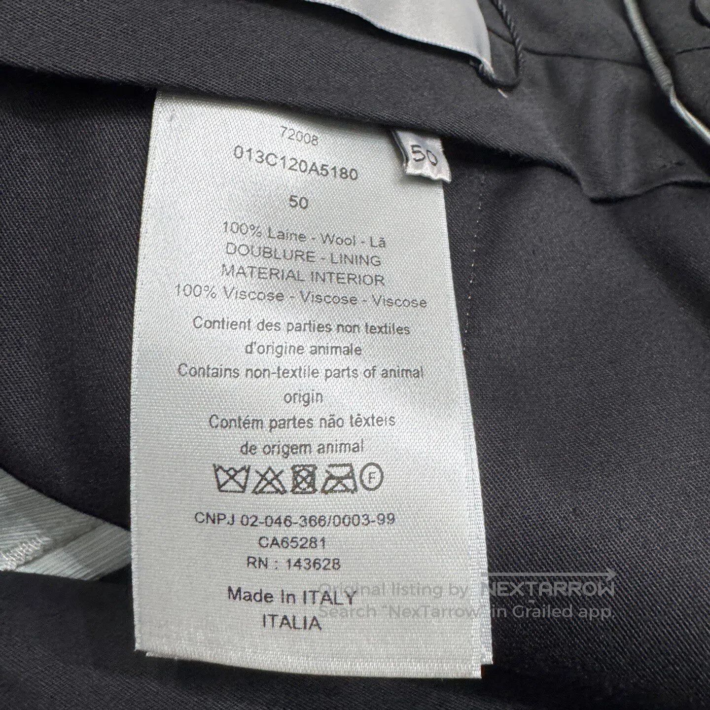 Dior Dior Solid-color wool casual pants| Size US 34 / EU 50 - 4 Thumbnail