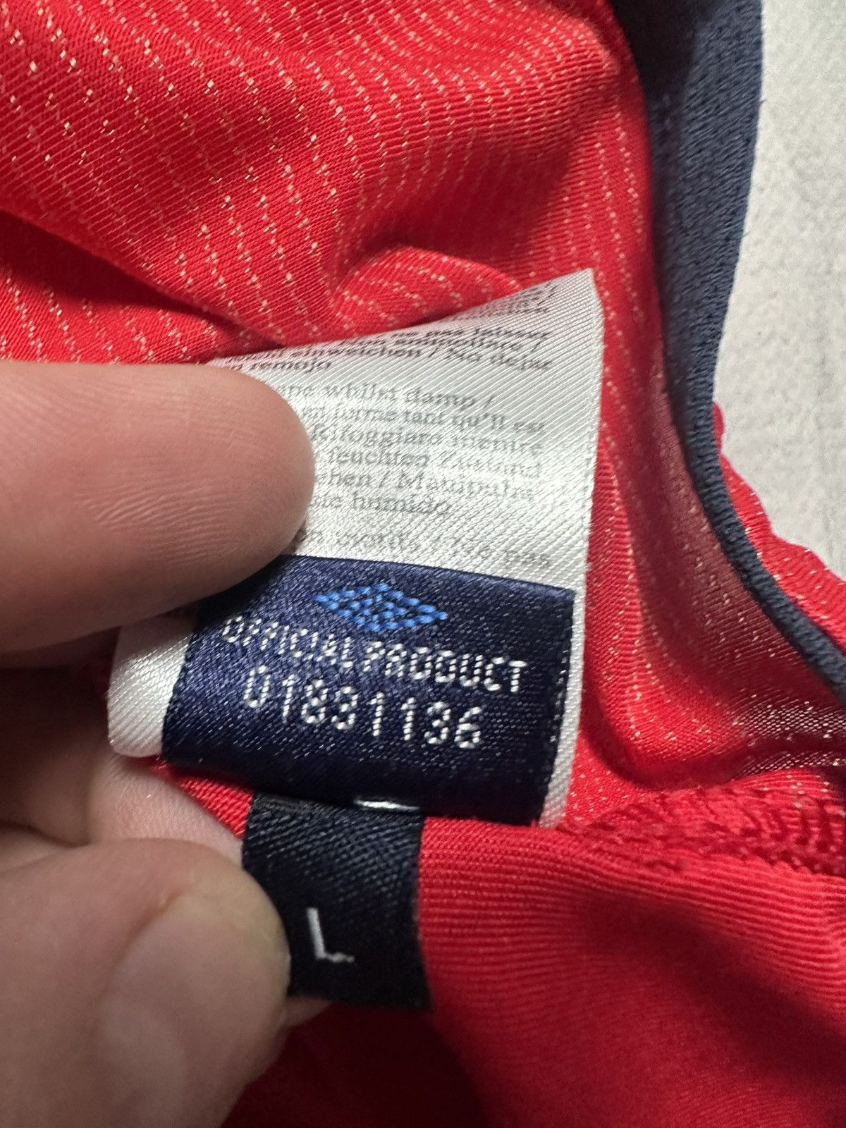 Umbro × Vintage Vintage Umbro England soccer jersey size L red Size US L / EU 52-54 / 3 - 5 Thumbnail